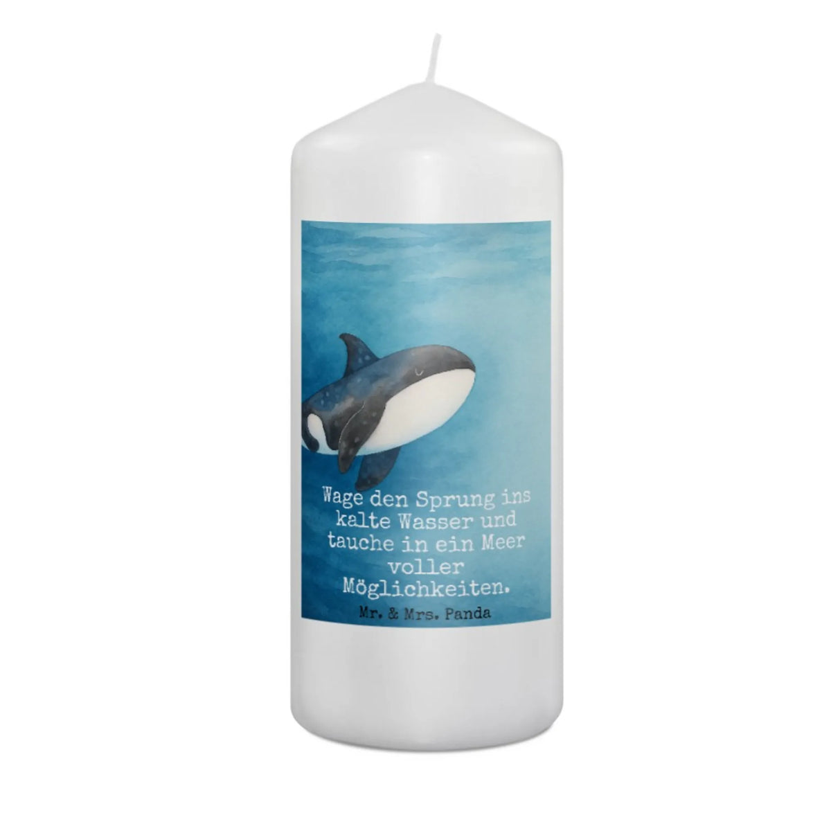 Candle Orca Design underwater world, gift ideas, vacation, Seafood, aquatic animals, ocean, shells, corals, reef, whale, narwhal, sea urchin, lobster, platypus, manatee, crocodile, shrimp, gifts for seafood lovers, water world, underwater animals, deep sea, seafood fans, seafood decoration, seafood posters, opportunities, work, killer whale, new start, self-love
