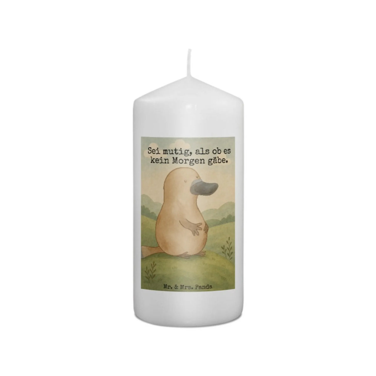 Candle platypus courage Design reef, corals, shells, ocean, aquatic animals, Seafood, gift ideas, seafood posters, seafood decoration, seafood fans, deep sea, underwater world, underwater animals, water world, gifts for seafood lovers, shrimp, crocodile, manatee, vacation, platypus, lobster, sea urchin, narwhal, whale, new start, new beginning, brave, courage, wisdom, work, Platypus, world trip