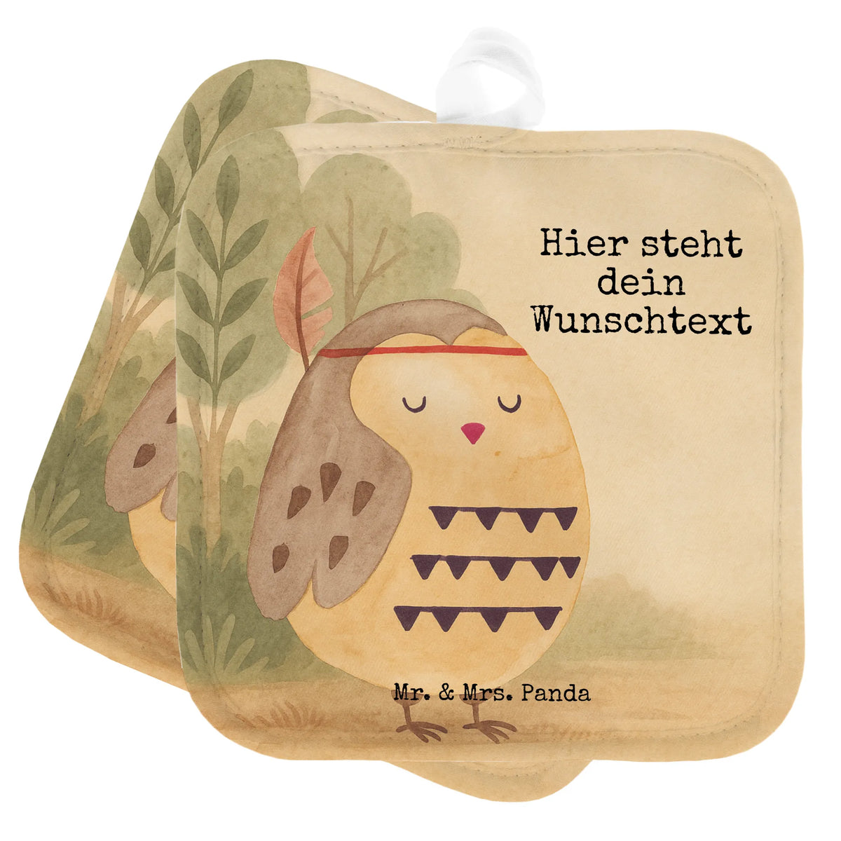 Personalisierte Topflappen Eule Federschmuck Design Küchentextilien personalisiert, Topfhandschuhe personalisiert, Personalisierte Topflappen, Topflappen Personalisiert, Topflappen mit Namen, Küchenzubehör personalisiert, Küchenaccessoires personalisiert, Topflappen Set Personalisiert, Topfhandschuhe mit Namen, Personalisierte Topfhandschuhe, Topflappen bedrucken, Topflappen selbst gestalten, Eule, Eule Deko, Das Leben Ist Ein Abenteuer, Owl, Dekoration, Reisespruch, Federschmuck