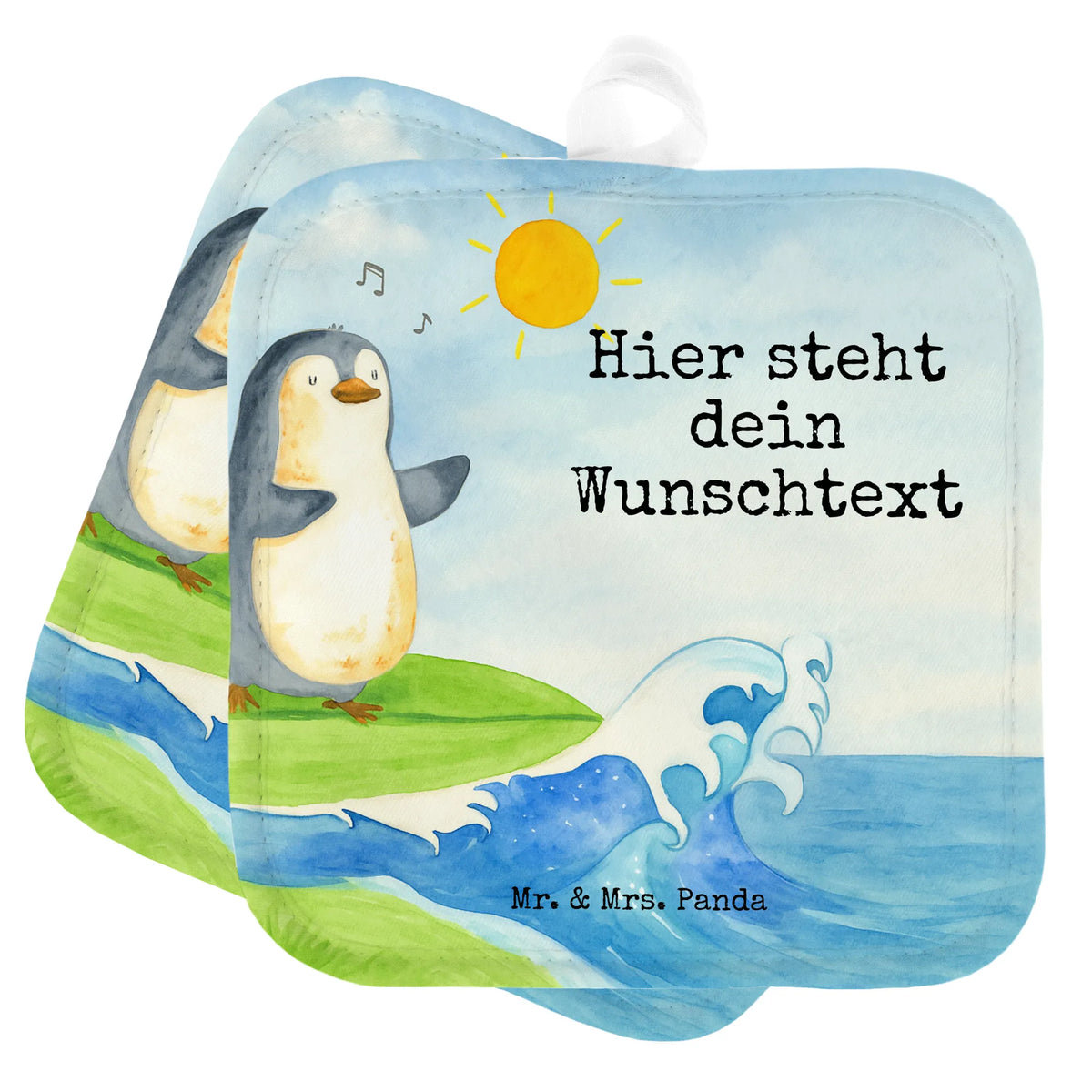 Personalisierte Topflappen Pinguin Surfer Design Küchenaccessoires personalisiert, Topflappen Set Personalisiert, Küchentextilien personalisiert, Küchenzubehör personalisiert, Topflappen selbst gestalten, Topflappen bedrucken, Personalisierte Topfhandschuhe, Topfhandschuhe personalisiert, Topflappen mit Namen, Topflappen Personalisiert, Topfhandschuhe mit Namen, Personalisierte Topflappen, Pinguin, Pinguine, Wellen, Hawaii, Surfer, Surfen, Urlaub, Portugal, Wellen Reiten