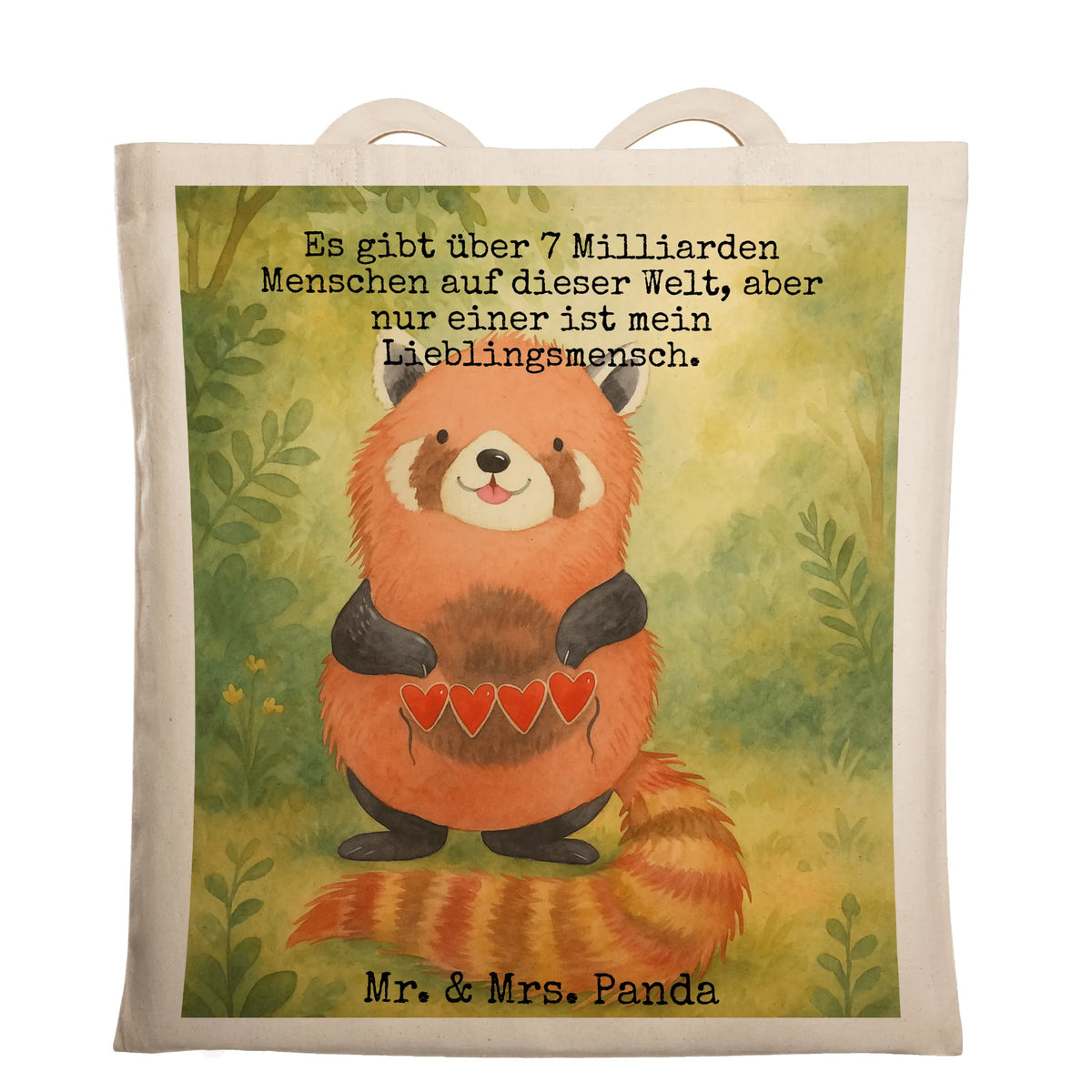Tragetasche Roter Panda Design
