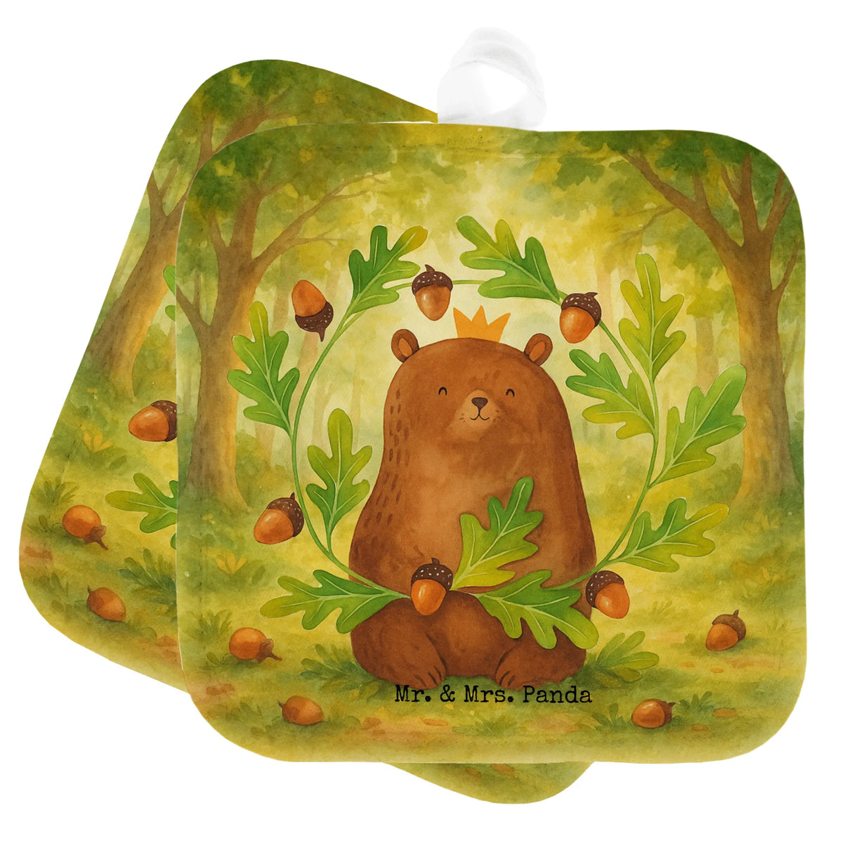 2er Set Topflappen  Bär König Design Topfuntersetzer, 2er Set Topflappen, Ofenlappen, Topflappen Set, Kochlappen, Doppel Topflappen, Zwei Topflappen, Topflappen im Doppelpack, Topflappen 2er Set, Topflappen, topfhalter, Topflappenset, Teddy, Bär, Teddybär, Papa, Dad, Bester Papa, Papi, Vatertag, Papa Bär, Daddy, Bester Vater, Weltbester Papa, Vater