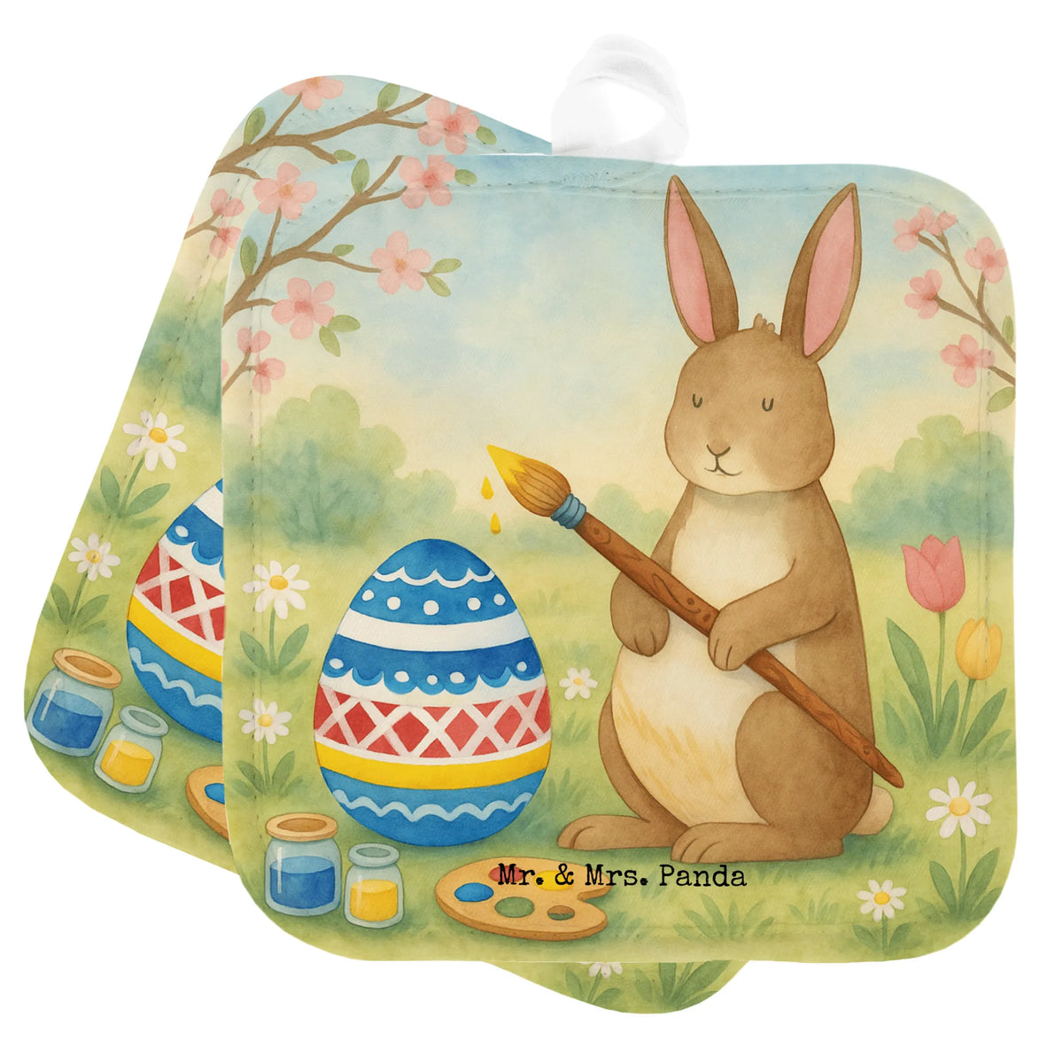 2er Set Topflappen  Hase Eier Malen Design Kochlappen, Topflappen Set, Topflappenset, 2er Set Topflappen, Topfuntersetzer, Ofenlappen, topfhalter, Topflappen im Doppelpack, Doppel Topflappen, Topflappen 2er Set, Topflappen, Zwei Topflappen, Ostern, Osterdeko, Osterhase, Osternest, Ostergeschenke, Geschenke zu Ostern, Ostern Geschenk, Ostergeschenke Kinder, Ostern Kinder, Ostergrüße, Eiermalen, Frohe Ostern, Osterei, Kaninchen, Hase, Bemalte Ostereier, Osterblume