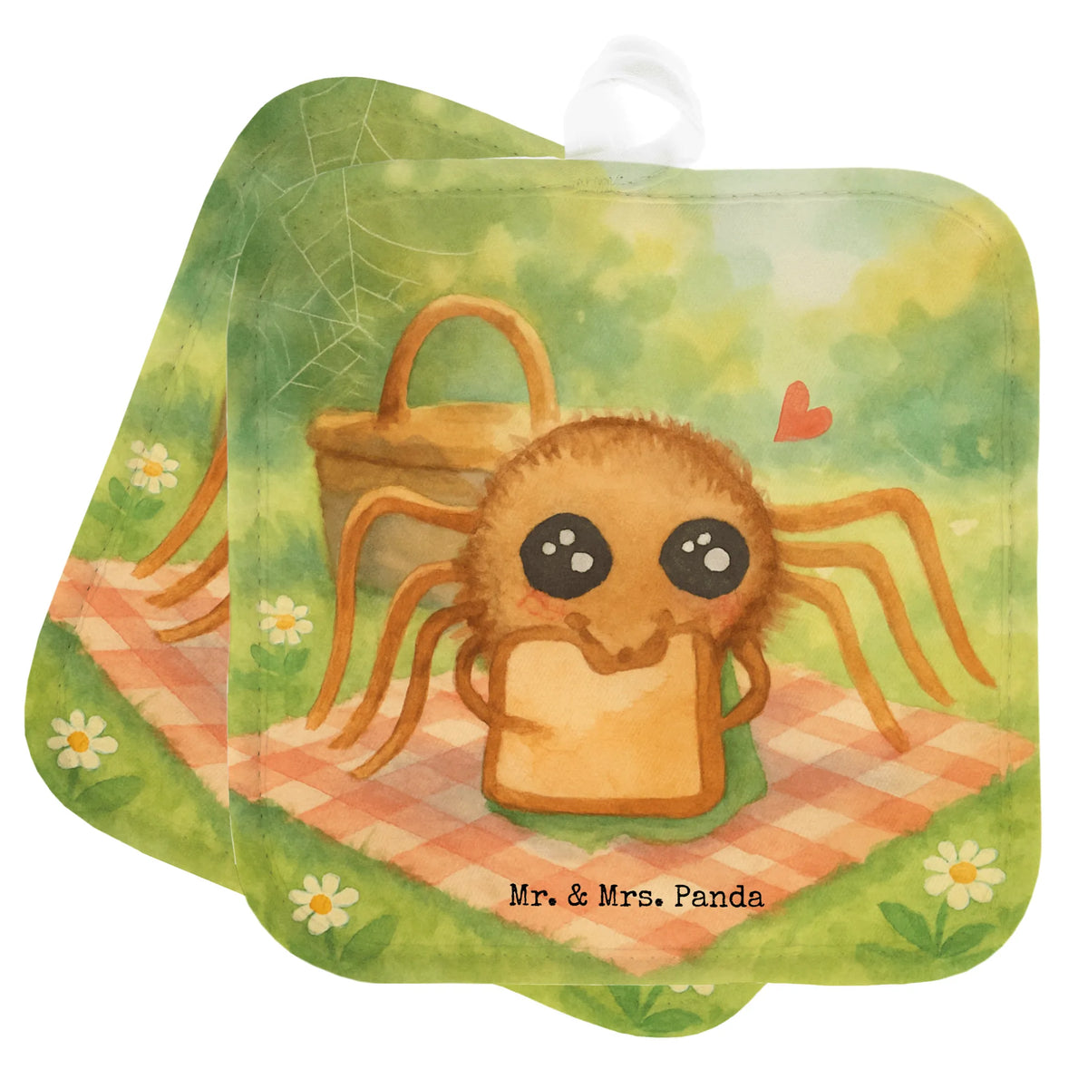 2er Set Topflappen  Spinne Agathe Sandwich Design Topflappen, Topfuntersetzer, Doppel Topflappen, Topflappen im Doppelpack, Topflappen Set, Topflappen 2er Set, Zwei Topflappen, Topflappenset, 2er Set Topflappen, topfhalter, Kochlappen, Ofenlappen, Spinne Agathe, Spinne, Agathe, Videos, Merchandise, Hungrig, Verfressen, Lebensfreude, Hunger, Alles Wird gut, Glück, Mut