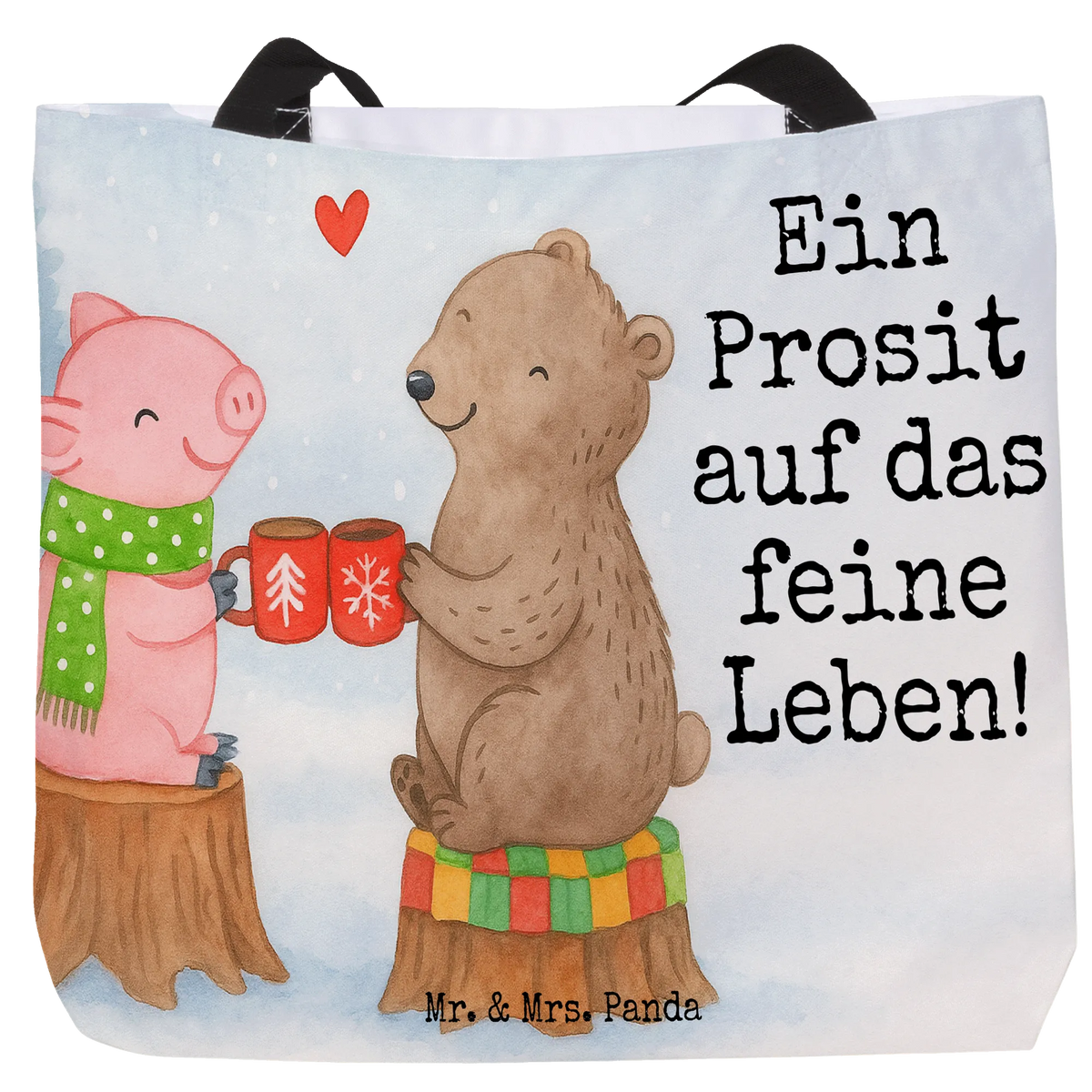 Shopper Glühschwein Sause Design Freizeittasche, Statement-Tasche, Büchertasche, Shopper Tasche, Tragebeutel, Tragetasche, Strandtasche, Urlaubstasche, Laptoptasche, Reisetasche, Einkaufstasche, Tote Bag, Stoffbeutel, Schultasche, XXL Tasche, Schulbeutel, Stofftasche, studententasche, Henkeltasche, Unitasche, Beutel, Alltagstasche, Pandatasche, Tasche, City-Shopper, XL Tasche, Weihnachten, Winter, Weihnachtsdeko, Nikolaus, Advent, Heiligabend, Wintermotiv, Alles Gute, Weihnachtszeit, Bär, Schwein, Prost