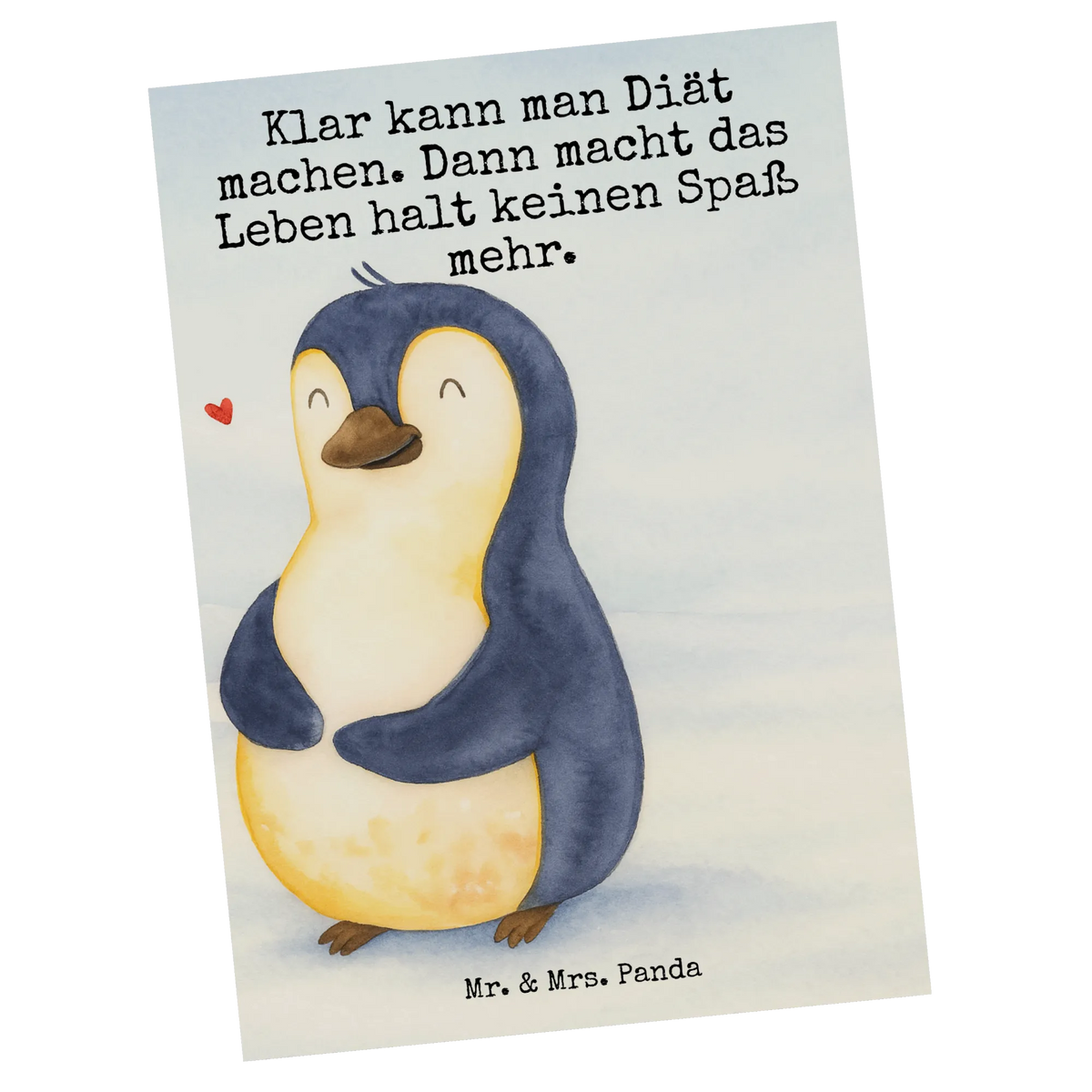 Postkarte Pinguin Diät Design Motivkarte, Fotokarte, Grußkarte, Designkarte, Postkarte, Postkarten, Ansichtskarten, spruchkarte, einzelkarte, bildkarte, Kunstkarten, Ansichtskarte, kunstkarte, Pinguin, Gewicht, Selbstrespekt, Abnehmen, Selbstliebe, Diät, Abspecken, Pinguine, Körperliebe, Motivation