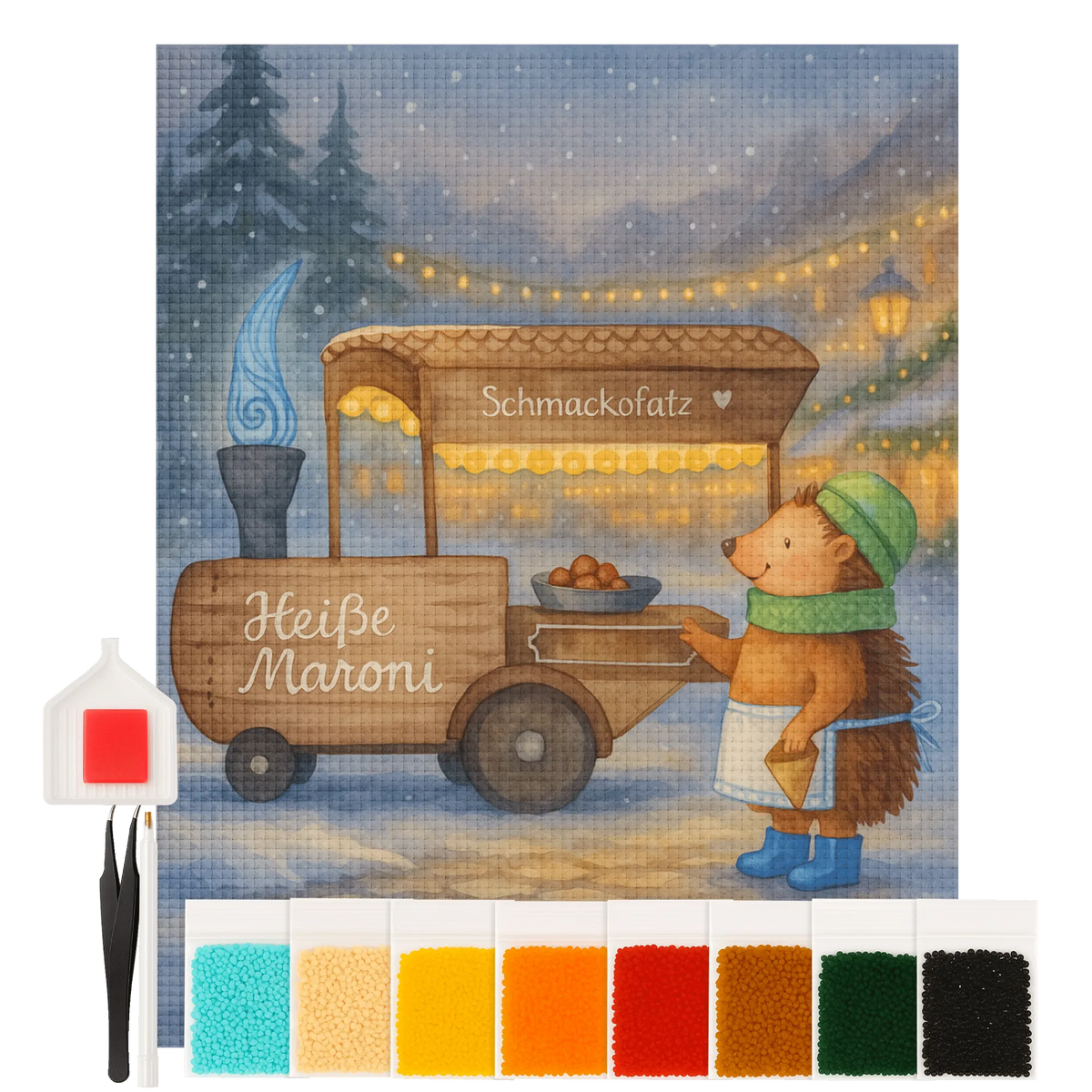Diamond Painting Igel Maronen Design diamant malset, diamant bilder, funkelbilder, diamant gemälde, diamant bastelset, diamant painting bilder, Diamant Malen, Diamant Malen nach Zahlen, Diamant Basteln, diamant painting set, 5d diamant painting, diamond painting komplettset, glitzerbild, diamant painting kit, diamond painting bilder, diamant steine bilder, diamant kunst, Kristallbild, mosaik set, mosaik malerei, strassbilder, diamant stickerei set, mosaik bilder, diamant malerei set, diamant stickerei, steinchenbilder, diamant mosaik, malen mit diamanten, Diamond Painting, diamond painting set, diy diamond painting, diamond painting kit, strass malerei, diamant malerei, diamantbild, diamond art, 5d diamond painting, Bild mit Diamanten, diamant painting, Weihnachtsdeko, Nikolaus, Advent, Heiligabend, Winter, Wintermotiv, Weihnachten, Maronen, Kastanien, Weihnachtsmarkt, Duft