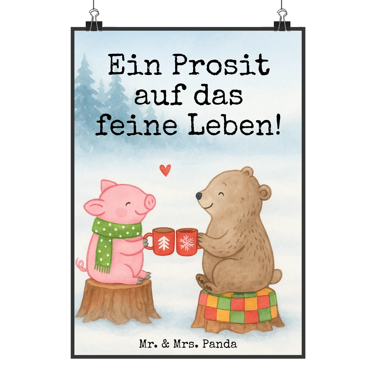 Poster Glühschwein Sause Design Mr. & Mrs. Panda Poster, Deko Poster, Wanddekoration, wandkunst, typografie poster, wanddeko, Panda Poster, Wandschmuck, kunstdruck poster, drucke, wanddruck, Deko Bild, Kunstdruck, Bild, Designposter, Wanddeko Bild, grafikposter, Wandbild, Posterdruck, Plakat, kunstposter, Design Poster, Nikolaus, Advent, Heiligabend, Wintermotiv, Winter, Weihnachtsdeko, Weihnachten, Bär, Prost, Weihnachtszeit, Alles Gute, Schwein