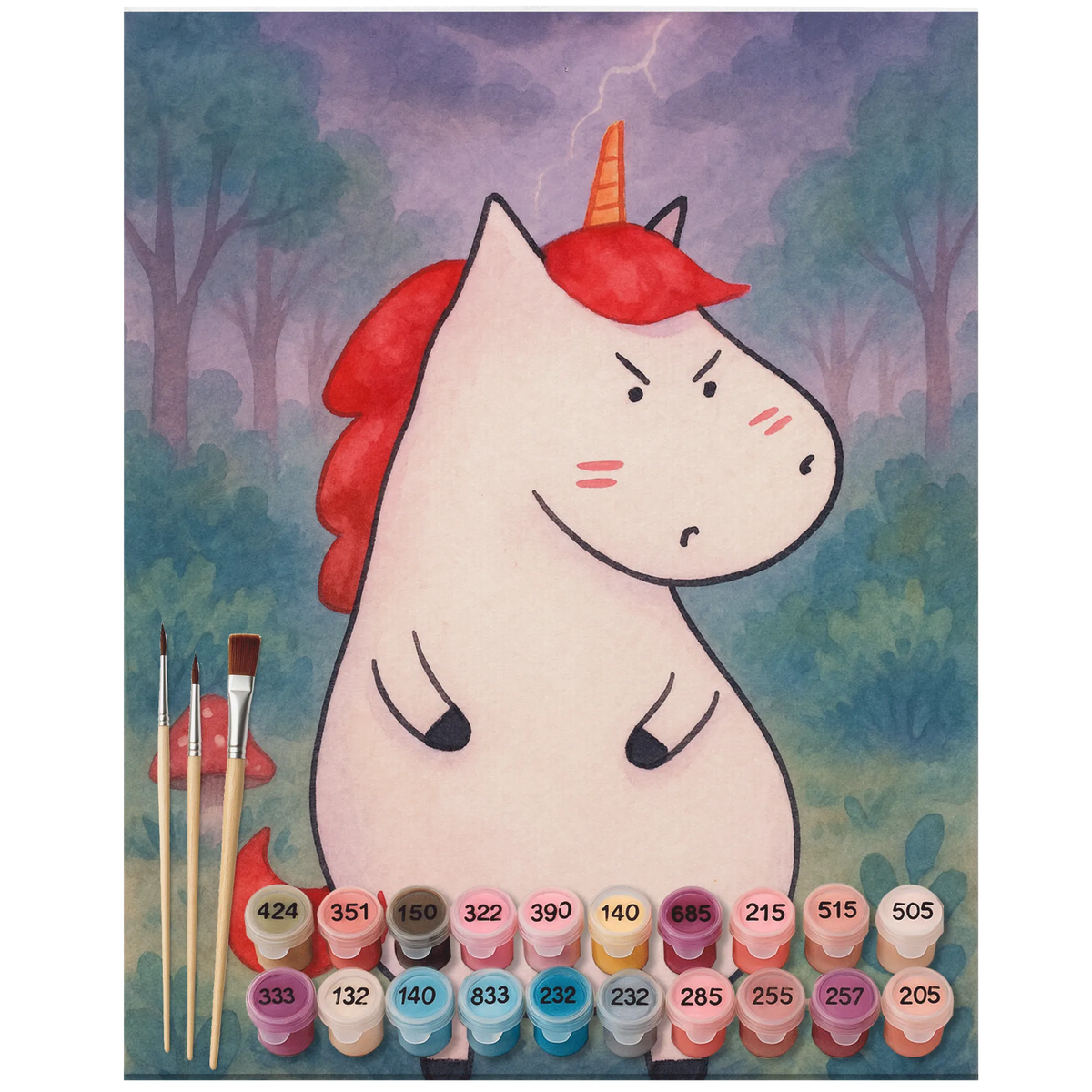 Malen nach Zahlen Einhorn Wut Design malerei nach zahlen, Malen nach Zahlen, leinwand malerei, Malen nach Zahlen Bild, Zahlenbild, kreativ set, DIY Malen nach Zahlen, leinwand malset, acrylmalerei set, diy set, malen nach zahlen set, Malen nach Zahlen Leinwand, malen mit zahlen, malset, Acryl Malen nach Zahlen, acryl malset, Einhorn Deko, Einhörner, Unicorn, Einhorn, Ansage, Arbeit, Lustig, Realität, Geschenk, Spaß, Dumme Fragen, Nein, Lustlos, Büro, wütend