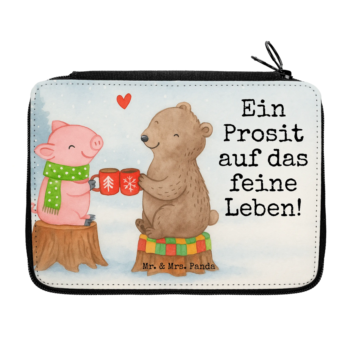 Federmappe Glühschwein Sause Design Mäppchen, Zeichenetui, Federtasche, Federpenal, Schreibmappe, Schlamper, Schüleretui, Stifte Etui, Etui, Federmappe Set, Kinder Federmappe, Etui für Stifte, Schuletui, Stiftebeutel, Schlampermäppchen, Bleistiftetui, schulmäppchen set, reiseetui, Stifteetui, Federmäppchen, Buntstiftmäppchen, Schreibetui, Federmappe, Farbstiftetui, Stiftemappe, Stiftetasche, Bleistift Etui, Malmappe, Schulmäppchen, Buntstiftetui, Weihnachten, Winter, Weihnachtsdeko, Nikolaus, Advent, Heiligabend, Wintermotiv, Weihnachtszeit, Prost, Schwein, Bär, Alles Gute