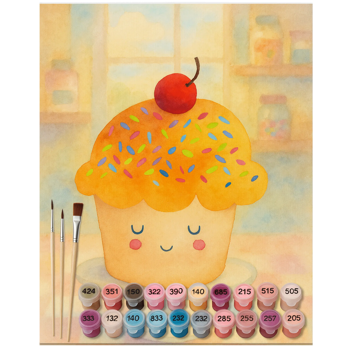 Malen nach Zahlen Cupcake Design acrylmalerei set, Malen nach Zahlen Leinwand, kreativ set, acryl malset, diy set, leinwand malset, Malen nach Zahlen, malset, Malen nach Zahlen Bild, Acryl Malen nach Zahlen, malen nach zahlen set, leinwand malerei, malerei nach zahlen, Zahlenbild, DIY Malen nach Zahlen, malen mit zahlen, Gute Laune, Lustige Sprüche, Tiermotive, Tiere, Muffin, Küche Spruch, Backen Geschenk, Cupcakes, Küche Deko, Geschenk Koch, Wunder, Motivation Sprüche