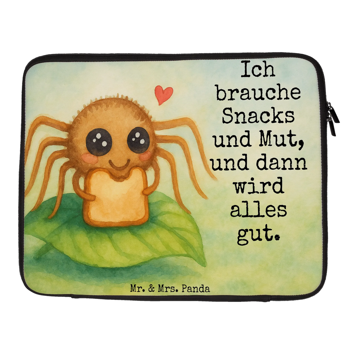 Notebook Tasche Spinne Agathe Sandwich Design Notebook Hülle, Laptop-Case, Laptop-Hülle, Hülle Laptop, Tasche Laptop, Laptop Case, Notebook Tasche, Laptop Sleeve, Laptop Tasche, Laptoptasche, Notebooktasche, Laptop-Sleeve, Notebookhülle, Notebook Case, Laptophülle, Notebook Sleeve, Computertasche, Laptop Hülle, Schutzhülle Laptop, Schutzhülle Notebook, Notebook-Case, Notebook-Sleeve, Spinne Agathe, Spinne, Merchandise, Videos, Agathe, Alles Wird gut, Hunger, Lebensfreude, Hungrig, Verfressen, Mut, Glück