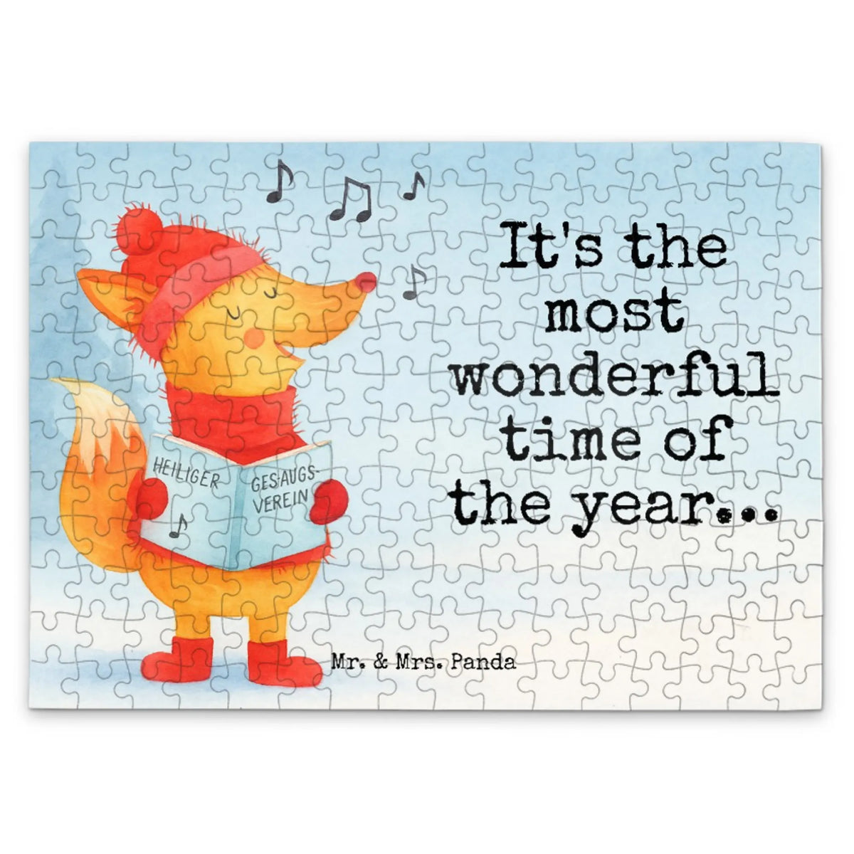 Puzzle Fox Singer Design Christmas time, snow