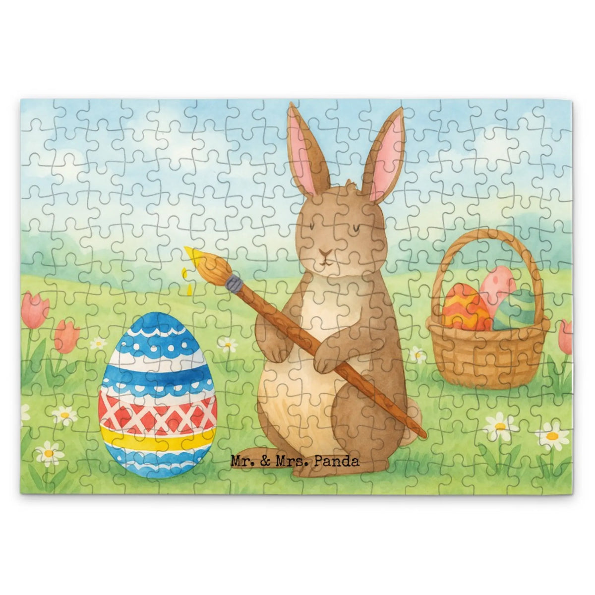 Puzzle Zając Malowanie jajek Design prezenty na Wielkanoc, dekoracje wielkanocne, gniazdo wielkanocne, prezenty wielkanocne dla dzieci, Wielkanoc dla dzieci, prezenty wielkanocne, zajączek wielkanocny, Wielkanoc, prezent wielkanocny