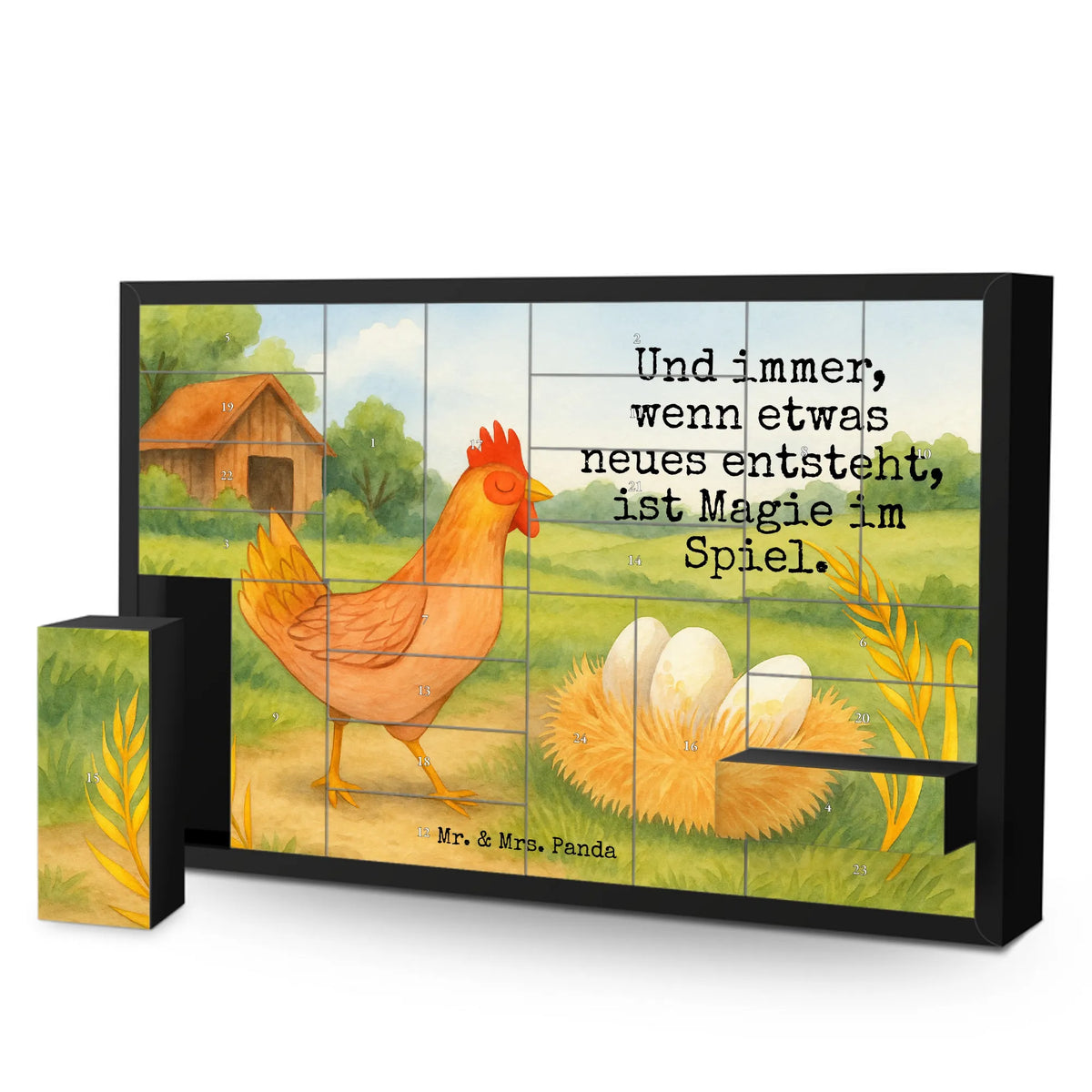 Befüllbarer Adventskalender Huhn Stolz Design Leerer Adventskalender, Adventskalender Box, Kalender Zum Befüllen, Adventskalender Schachtel, diy weihnachtskalender, Adventskalender, Bastel Adventskalender, selbstbefüllbarer adventskalender, Diy Adventskalender, Weihnachtskalender, Schachtel Adventskalender, Geschenkekalender, Bauernhof, Landwirt, Hoftiere, Landwirtin, Hühner, Schwangerschaft, Henne, Spruch, Hahn, Hof, Landleben, Geburt, Motivation, Eier, Magie