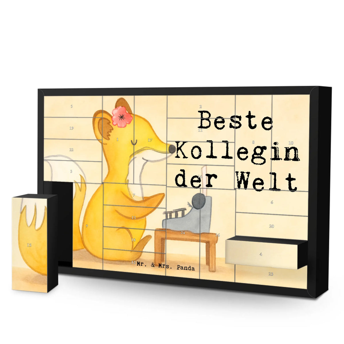 Befüllbarer Adventskalender Fuchs Beste Kollegin der Welt Design Adventskalender Schachtel, diy weihnachtskalender, Diy Adventskalender, selbstbefüllbarer adventskalender, Schachtel Adventskalender, Weihnachtskalender, Adventskalender, Leerer Adventskalender, Geschenkekalender, Bastel Adventskalender, Kalender Zum Befüllen, Adventskalender Box, Geschenkidee, Geschenk, Schenken, Mitbringsel, Geburtstag, Geburtstagsgeschenk, für, Danke, Dankeschön, Bedanken, Freude machen, Geschenktipp, Mitarbeiterin, Abschiedsgeschenk, Beruf, Kollegin, Berufsgenossin, Freundin, Ruhestand, Arbeitskollegin, Büro, Arbeit