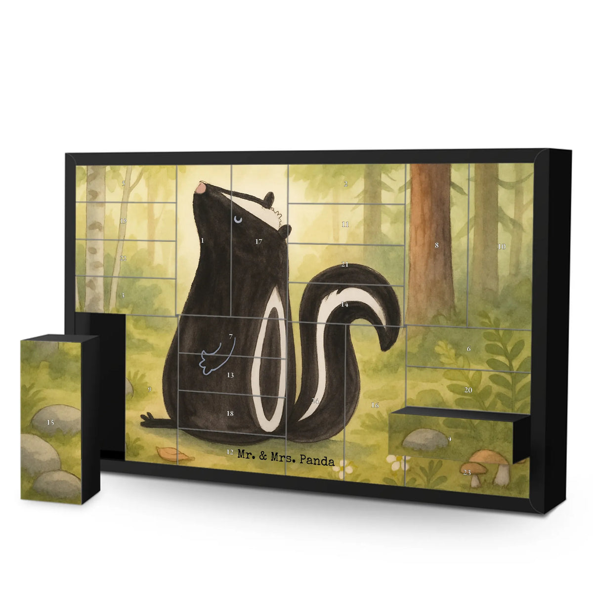 Befüllbarer Adventskalender Stinktier Sitzen Design Adventskalender Box, Kalender Zum Befüllen, Diy Adventskalender, Leerer Adventskalender, Adventskalender Schachtel, Weihnachtskalender, Adventskalender, diy weihnachtskalender, selbstbefüllbarer adventskalender, Bastel Adventskalender, Geschenkekalender, Schachtel Adventskalender, Stinktier, Skunk, Spruch, Raubtier, Stinki, Stinker, Besserwisser, Recht, Büro, Wildtier