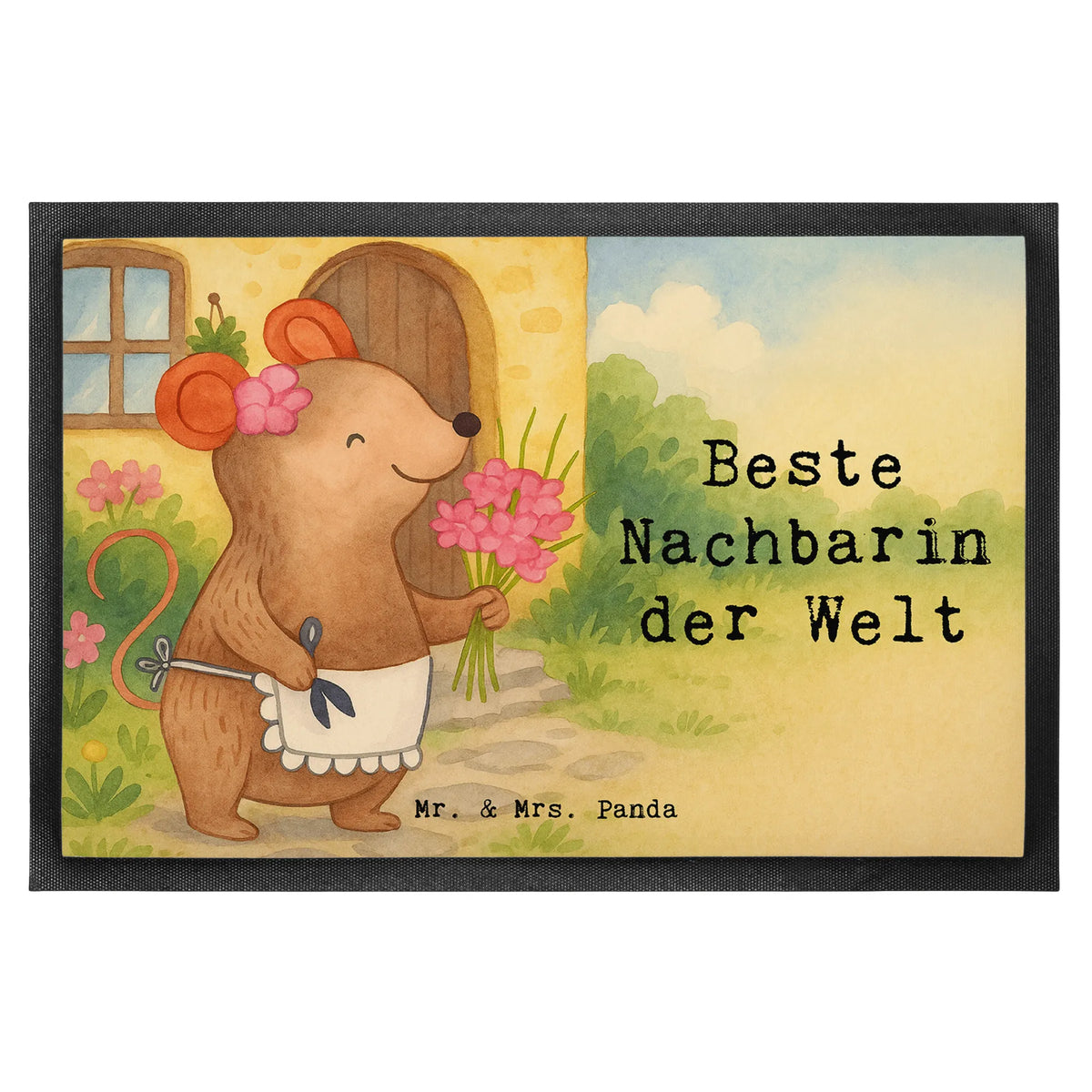 Fußmatte Maus Beste Nachbarin der Welt Design außenmatte, Bodenvorleger, Fussmatte, Haustürmatte, teppichmatte, fußmatte, Eingangsteppich, Outdoor-Matte, Schmutzfangteppich, Türvorleger, Vorleger, hausmatte, Sauberlaufmatte, Schuhabstreifer, Fußabstreifer, Gummi-Fußmatte, Schmutzmatte, abstreifer, Schmutzfänger, Türmatte, Gummimatte, Eingangsmatte, Schmutzfangmatte, Fußabtreter, matte haustür, Abtretmatte, flurmatte, bodenmatte, Abtreter, Geschenkidee, für, Schenken, Geschenktipp, Bedanken, Freude machen, Geschenk, Geburtstag, Mitbringsel, Danke, Geburtstagsgeschenk, Dankeschön, Nachbarschaft, Anwohnerin, Nachbarin, Freundschaft, Bewohnerin, Freundin, Nachbarn, Angrenzer