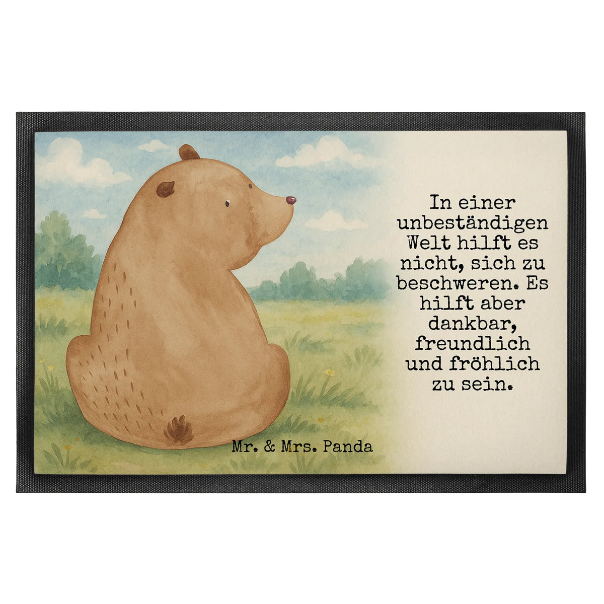 Fußmatte Bär Schulterblick Design Bodenvorleger, Eingangsmatte, fußmatte, Gummimatte, Türvorleger, Schmutzfänger, Gummi-Fußmatte, Outdoor-Matte, hausmatte, Fussmatte, abstreifer, Abtretmatte, Sauberlaufmatte, Haustürmatte, teppichmatte, Vorleger, Schmutzmatte, außenmatte, matte haustür, Fußabstreifer, Eingangsteppich, Abtreter, bodenmatte, Fußabtreter, Schmutzfangmatte, Türmatte, Schuhabstreifer, Schmutzfangteppich, flurmatte, Teddy, Bär, Teddybär, Weltansicht, Weisheit, Selbstachtung, Motivation, Bärenliebe, Bären