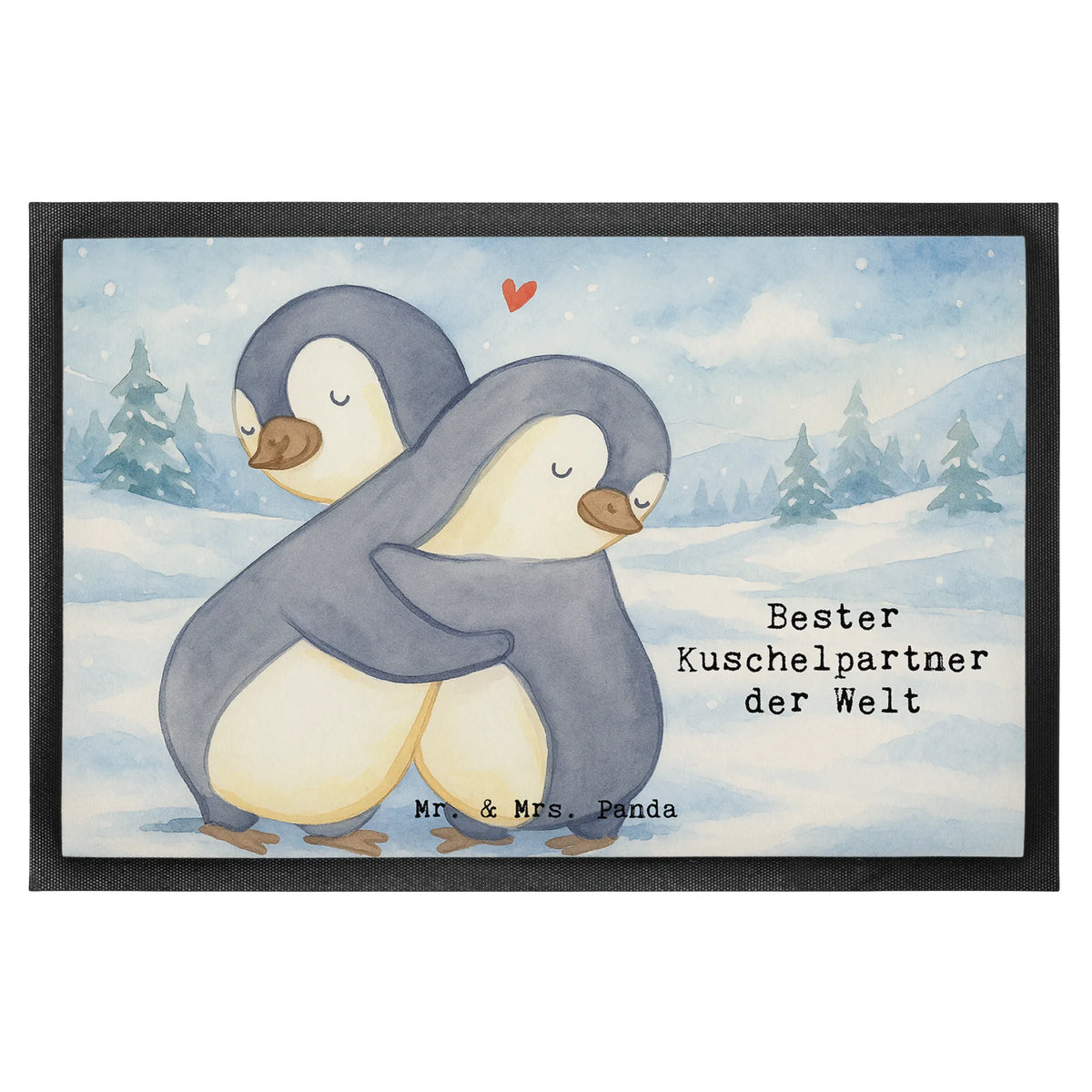 Fußmatte Pinguin Bester Kuschelpartner der Welt Design Gummi-Fußmatte, Abtreter, Türvorleger, Fußabtreter, Schmutzmatte, Schmutzfangmatte, außenmatte, hausmatte, teppichmatte, Bodenvorleger, flurmatte, abstreifer, Haustürmatte, matte haustür, Türmatte, Fussmatte, Outdoor-Matte, Abtretmatte, Schuhabstreifer, Schmutzfangteppich, Sauberlaufmatte, Vorleger, Schmutzfänger, fußmatte, Gummimatte, bodenmatte, Fußabstreifer, Eingangsteppich, Eingangsmatte, Dankeschön, Danke, Geburtstag, Schenken, Geschenkidee, Geschenk, Bedanken, Freude machen, Geschenktipp, für, Mitbringsel, Geburtstagsgeschenk, Ehefrau, Partner, Ehepartner, Kuschelpartner, Freund, Kuscheln, Freundin, Lebenspartner, Liebe, Ehemann, Verliebt, Hochzeitstag, Bett