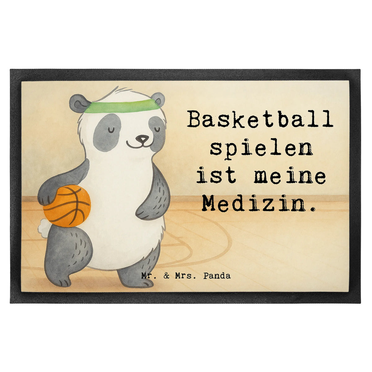 Fußmatte Panda Basketball Design Fußabtreter, Fußabstreifer, hausmatte, Abtreter, Schmutzmatte, Bodenvorleger, flurmatte, Türvorleger, Schuhabstreifer, Fussmatte, matte haustür, abstreifer, Vorleger, bodenmatte, Abtretmatte, Eingangsmatte, teppichmatte, Schmutzfänger, Gummi-Fußmatte, Gummimatte, Outdoor-Matte, Schmutzfangteppich, fußmatte, Schmutzfangmatte, Türmatte, außenmatte, Sauberlaufmatte, Eingangsteppich, Haustürmatte, Geschenk, Schenken, Sport, Sportart, Hobby, Danke, Dankeschön, Auszeichnung, Gewinn, Sportler, Basketballplatz, Basketball, Basketball Verein, Basketball Verband