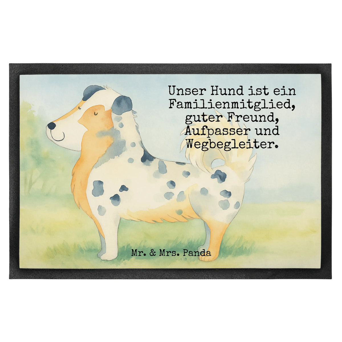 Fußmatte Hund Australien Shepherd Design Schmutzfangteppich, Fußabtreter, Türmatte, abstreifer, Schuhabstreifer, Gummi-Fußmatte, Fußabstreifer, Bodenvorleger, Outdoor-Matte, außenmatte, Abtretmatte, Haustürmatte, Schmutzmatte, Eingangsmatte, Gummimatte, Sauberlaufmatte, Vorleger, Schmutzfänger, Abtreter, flurmatte, Eingangsteppich, matte haustür, hausmatte, Schmutzfangmatte, Fussmatte, Türvorleger, teppichmatte, bodenmatte, fußmatte, Sprüche, Hund, Hunderasse, Hundebesitzer, Hundemotiv, Haustier, Tierliebhaber, Australien Shepherd, Spruch, Familienhund, Hundeliebe, Shepherd