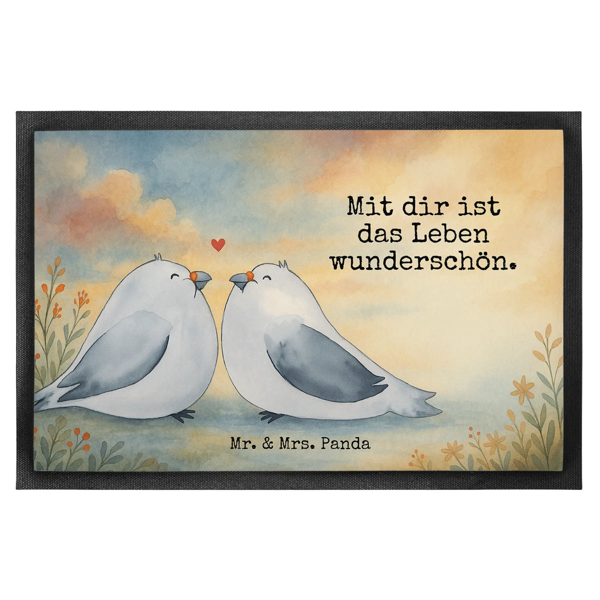 Fußmatte Turteltauben Liebe Design Schmutzfänger, Fußabtreter, Fußabstreifer, Türvorleger, Eingangsmatte, Haustürmatte, matte haustür, Schmutzfangteppich, Abtreter, fußmatte, Türmatte, Gummimatte, Vorleger, Schmutzfangmatte, abstreifer, Eingangsteppich, außenmatte, Schmutzmatte, Gummi-Fußmatte, Outdoor-Matte, Schuhabstreifer, teppichmatte, flurmatte, Sauberlaufmatte, Fussmatte, Abtretmatte, hausmatte, Bodenvorleger, bodenmatte, Liebesgeschenk, Partner, Freundin, Ehefrau, Verlobung, Hocheitstag, Jahrestag, Heiraten, Liebe, Freund, Ehemann, Heiratsantrag, Liebesbeweis, Geschenk Freundin, Geschenk Hochzeit, Turteltauben, Verliebt, Verheiratet, Turteltäubchen, Hochzeitstag, Tauben, Verlobt, Geschenk Freund