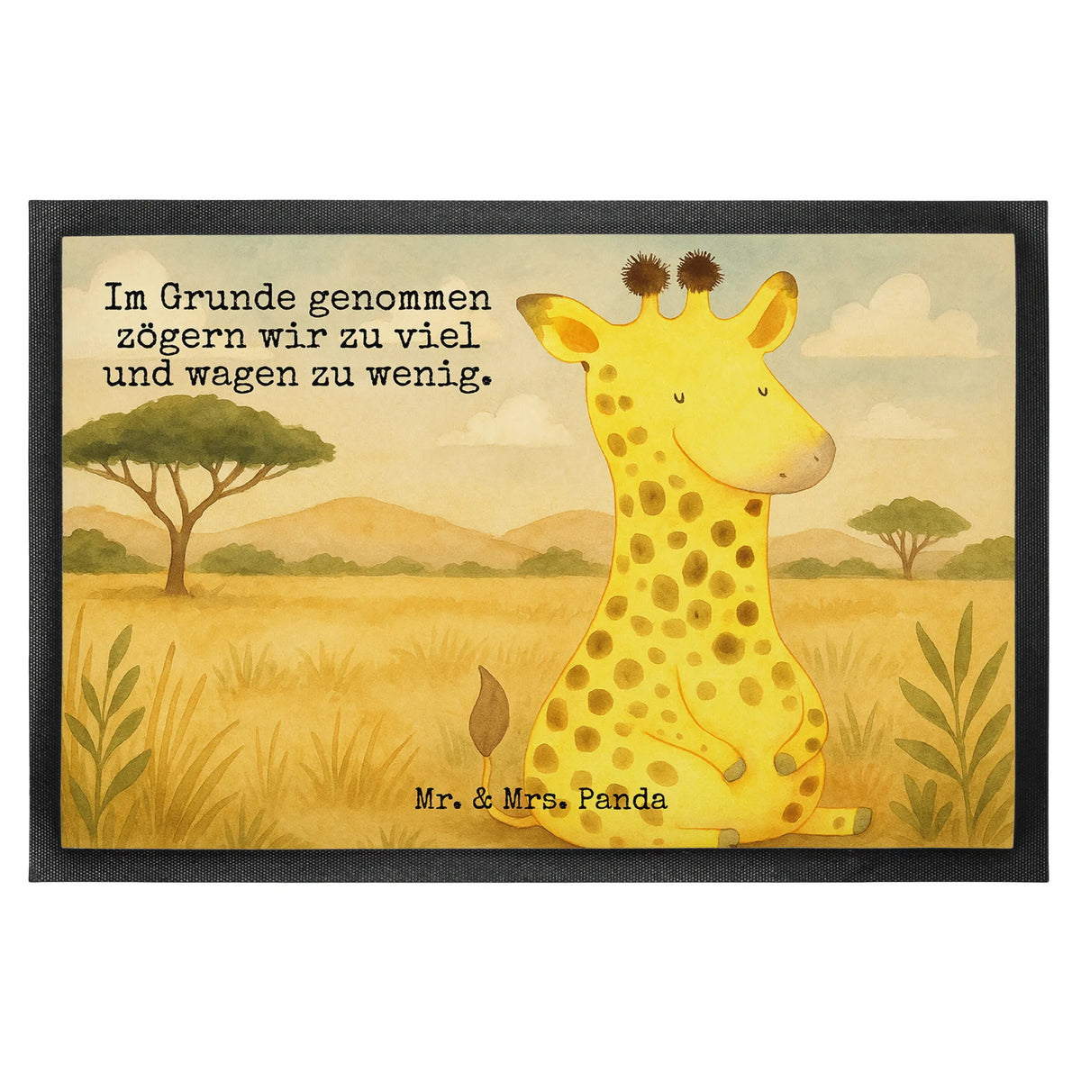 Fußmatte Giraffe Zufrieden Design Haustürmatte, Schmutzmatte, Sauberlaufmatte, Schmutzfänger, flurmatte, bodenmatte, Abtreter, Fußabstreifer, Schmutzfangteppich, Abtretmatte, Vorleger, außenmatte, Schmutzfangmatte, Outdoor-Matte, Eingangsmatte, matte haustür, Türvorleger, Schuhabstreifer, Fußabtreter, Eingangsteppich, Fussmatte, teppichmatte, Gummi-Fußmatte, Türmatte, abstreifer, hausmatte, Gummimatte, fußmatte, Bodenvorleger, Wildtiere, Afrika, Giraffe, Zufrieden, Glück, Abenteuer