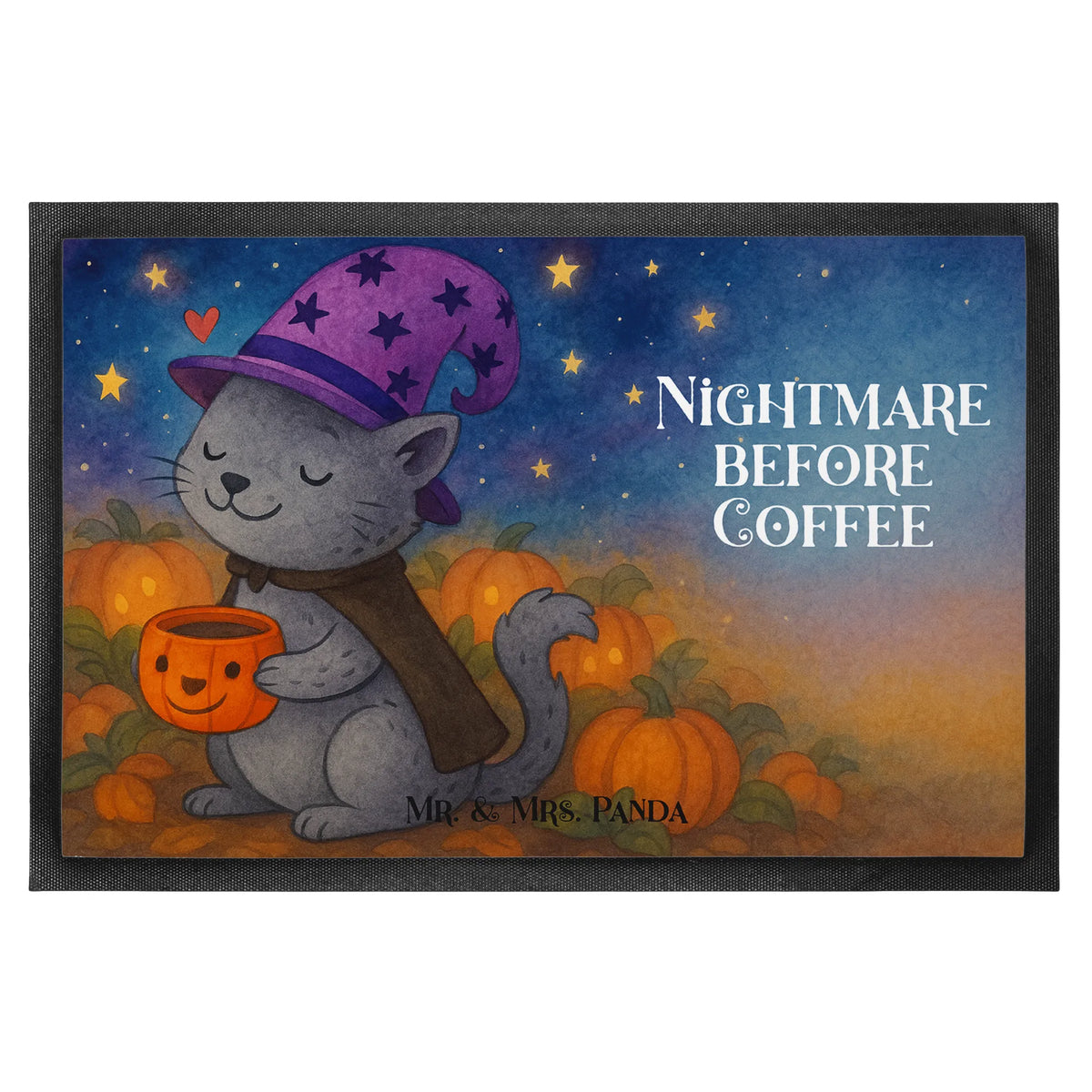 Fußmatte Kater Kaffee Design matte haustür, Schuhabstreifer, bodenmatte, Schmutzfangteppich, Sauberlaufmatte, Schmutzfangmatte, Schmutzmatte, Fußabstreifer, Gummi-Fußmatte, Gummimatte, Vorleger, teppichmatte, Türvorleger, Haustürmatte, flurmatte, Fussmatte, Schmutzfänger, Türmatte, Abtreter, außenmatte, Bodenvorleger, hausmatte, fußmatte, abstreifer, Outdoor-Matte, Eingangsteppich, Abtretmatte, Fußabtreter, Eingangsmatte, Deko, Dekoration, Martinssingen, Halloween, Geschenke, Schenken, Magie, Hexe, Kater, Kaffee