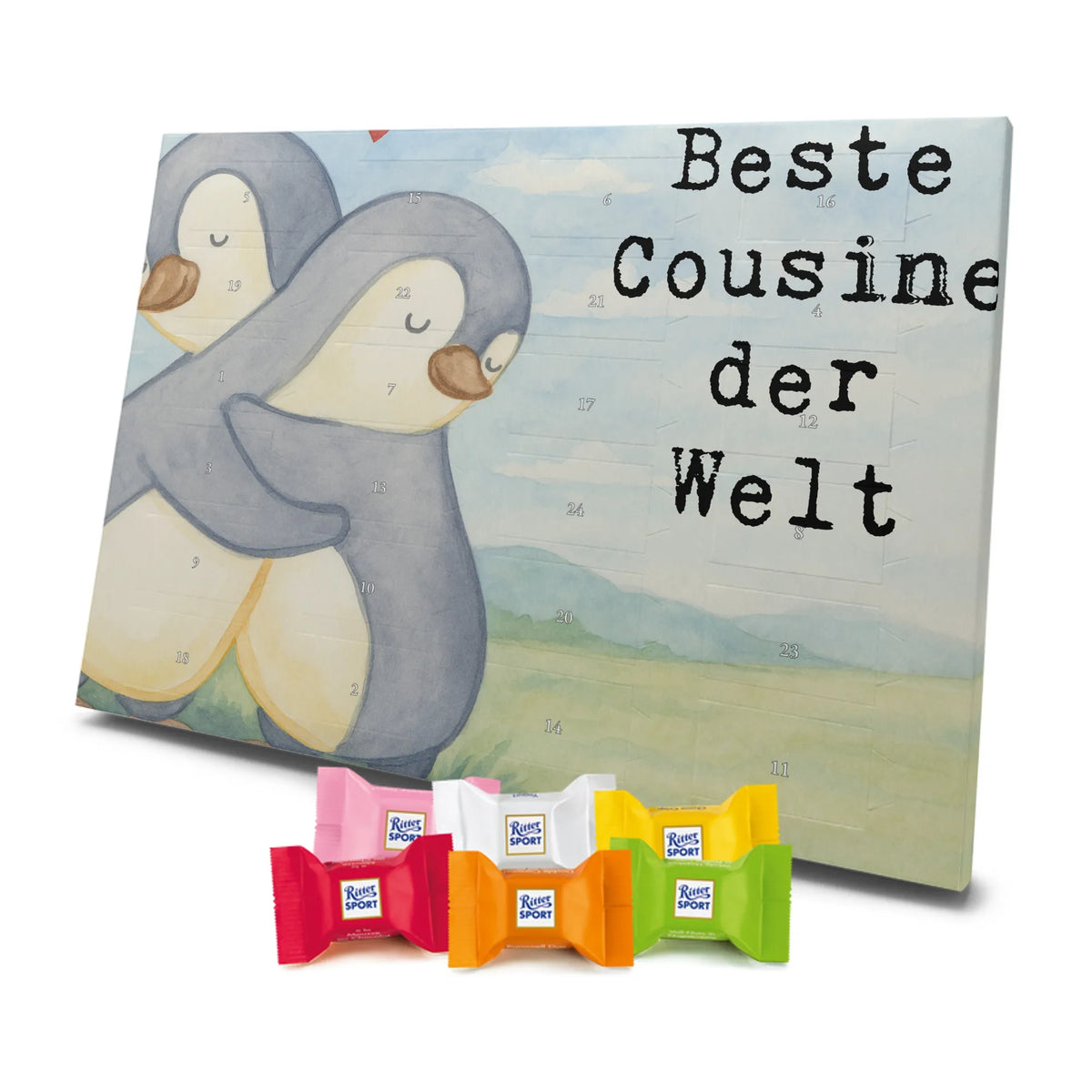 Schoko Adventskalender Pinguin Beste Cousine der Welt Design adventskalender süßigkeiten, Schokoladen Adventskalender, Schoko Adventskalender, schokoladenkalender, adventskalender pralinen, schokoladen kalender, schoko weihnachtskalender, süßigkeiten kalender, Schokoladen-Weihnachtskalender, Schokoladen-Adventskalender, Adventskalender Schokolade, weihnachtskalender schoko, schokokalender, schoko kalender, kalender weihnachten, schokolade adventskalender, adventskalender schoko, Weihnachtskalender Schokolade, Adventskalender, Schoko-Adventskalender, süßigkeiten adventskalender, Weihnachts Kalender, pralinen adventskalender, Weihnachten Adventskalender, kalender schokolade, für, Mitbringsel, Freude machen, Bedanken, Schenken, Geburtstag, Geburtstagsgeschenk, Dankeschön, Geschenkidee, Danke, Geschenk, Geschenktipp, Familie, Verwandtschaft, Tochter von Onkel, Cousinchen, Tochter von Tante, Cousin, Kusine, Kousine, Cousine