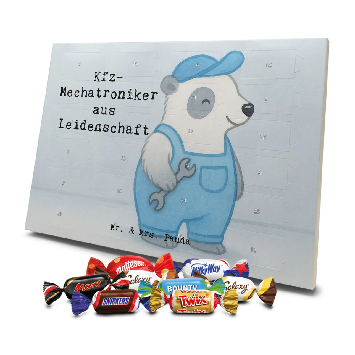 Schoko Adventskalender Kfz-Mechatroniker Leidenschaft Design