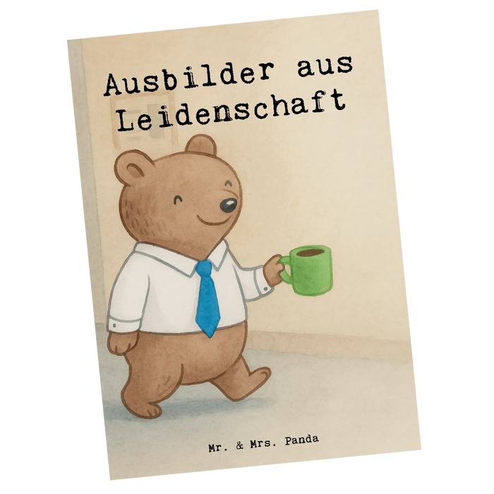 Postkarte Ausbilder Leidenschaft Design