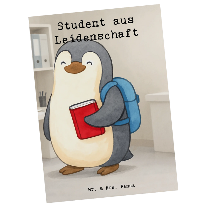 Postkarte Student Leidenschaft Design