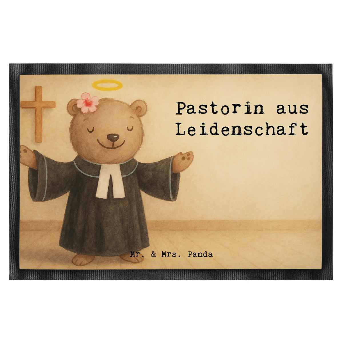 Fußmatte Pastorin Leidenschaft Design hausmatte, Abtreter, Gummimatte, bodenmatte, abstreifer, Gummi-Fußmatte, Fußabtreter, Fußabstreifer, fußmatte, flurmatte, matte haustür, Sauberlaufmatte, Schuhabstreifer, Outdoor-Matte, Bodenvorleger, Haustürmatte, außenmatte, Eingangsteppich, Abtretmatte, Schmutzfangteppich, Eingangsmatte, Schmutzmatte, Türmatte, Türvorleger, Schmutzfangmatte, teppichmatte, Schmutzfänger, Fussmatte, Vorleger, Geschenk, Schenken, Jubiläum, Danke, Dankeschön, Beruf, Ausbildung, Abschied, Rente, Kollege, Kollegin, Arbeitskollege, Mitarbeiter, Firma, Kirche, Pfarrerin, Dienerin Gottes<br />Geistliche, Theologin, Pastorin, Predigerin<br />Priesterin