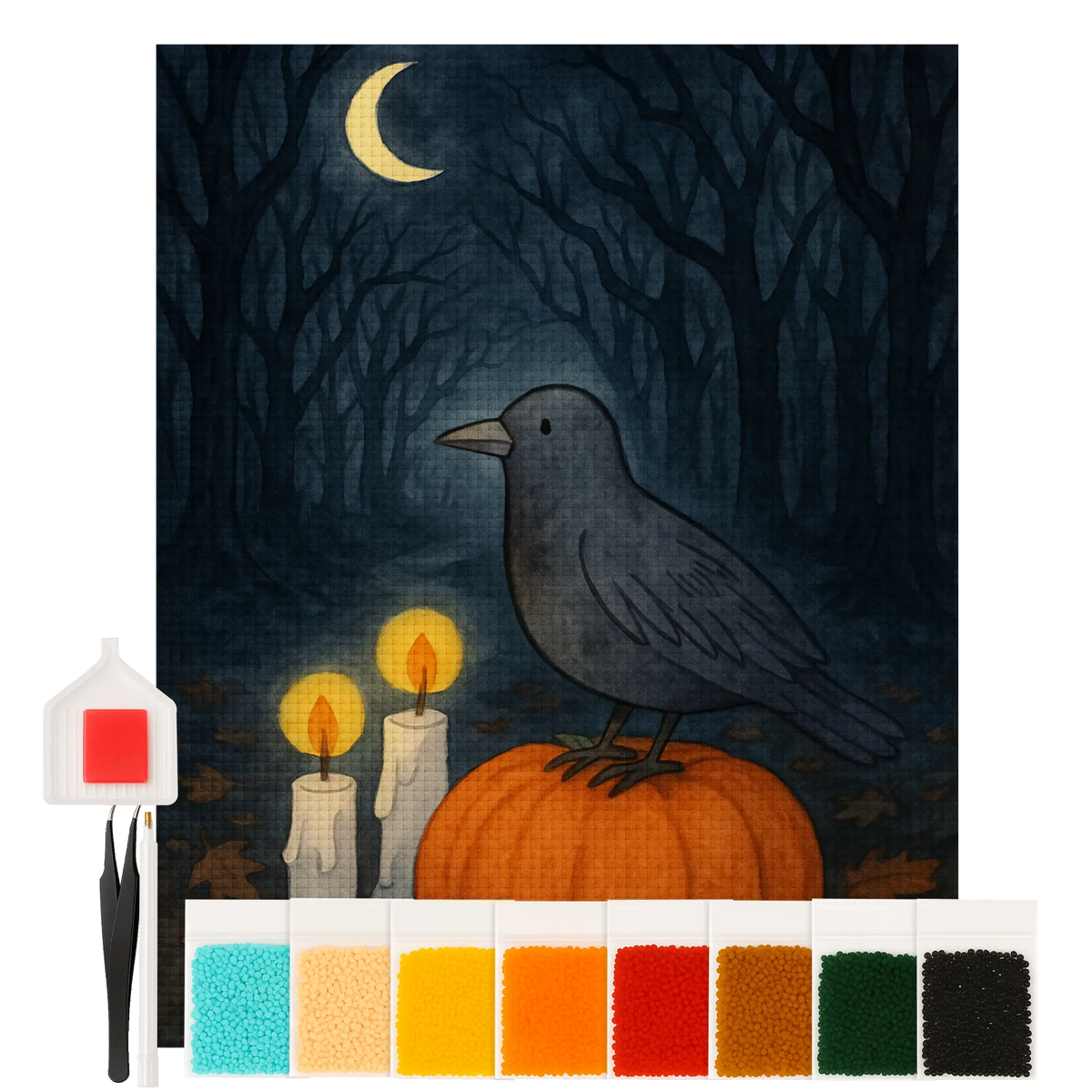 Diamond Painting Krähe Halloween Design mosaik set, diamond painting komplettset, diamant stickerei set, mosaik malerei, diamond painting kit, glitzerbild, Bild mit Diamanten, diamant bastelset, Diamant Malen nach Zahlen, steinchenbilder, funkelbilder, diamant painting set, Kristallbild, strass malerei, diamant malerei set, diamant malerei, diamant malset, diamant stickerei, strassbilder, malen mit diamanten, diamant kunst, Diamant Basteln, 5d diamant painting, diamond painting set, diamant steine bilder, Diamant Malen, 5d diamond painting, diamant mosaik, diamant painting bilder, diamant gemälde, diy diamond painting, mosaik bilder, diamond art, diamant bilder, diamant painting, Diamond Painting, diamant painting kit, diamantbild, diamond painting bilder, Geschenke, Schenken, Deko, Dekoration, Halloween, Martinssingen