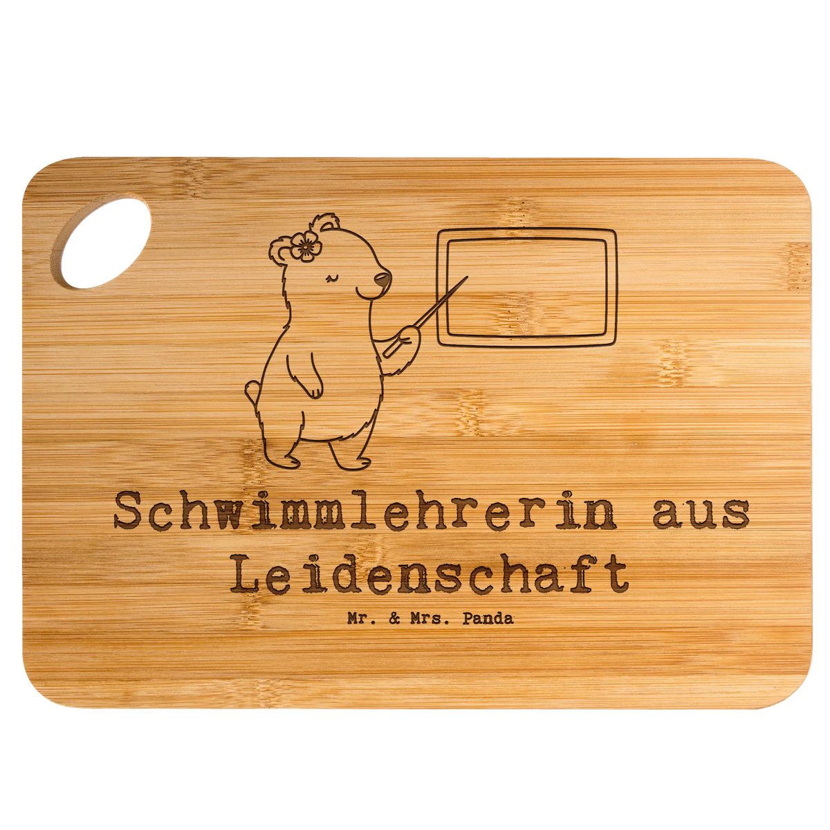 Bamboo chopping board swimming instructor Passion gift, sayings, gift idea, best, farewell gift, passing exam, anniversary, retirement, promotion, job start, profession