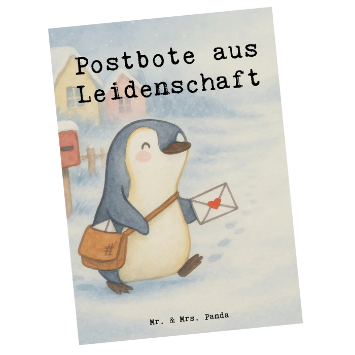 Postkarte Postbote Leidenschaft Design