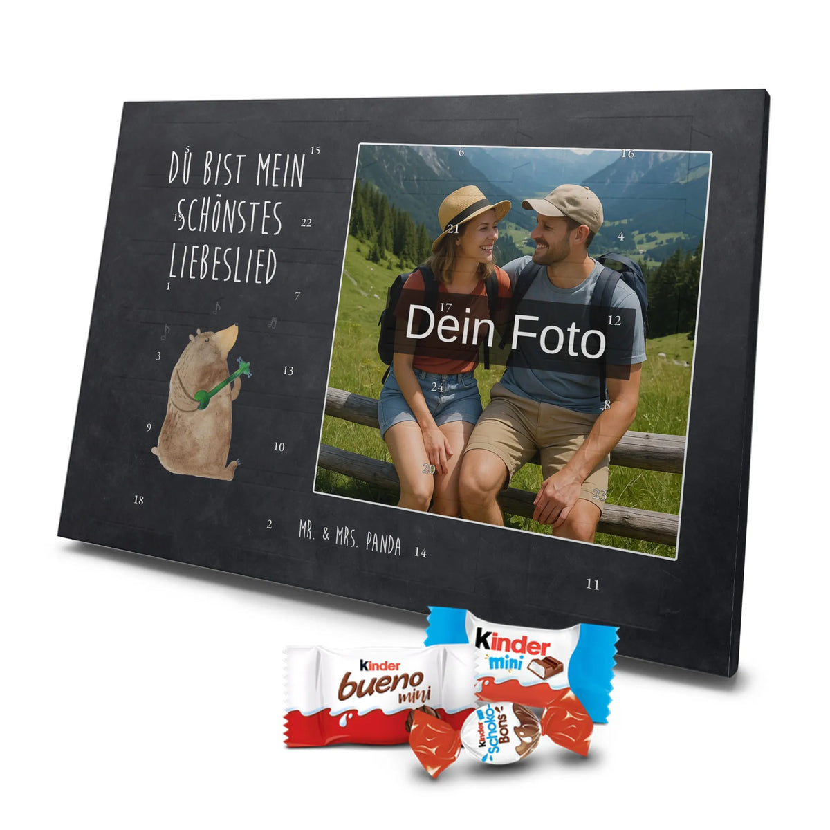 Personalisierter Schoko Foto Adventskalender Bär Lied Foto Schokoladen Adventskalender, Foto Adventskalender, Fotokalender Advent, Schoko Foto Adventskalender, Personalisierter Schoko Foto Adventskalender, Teddybär, Teddy, Bär, Bear, Spruch, Valentine, Partner, Herz, Valentinstag, Geschenk, Bärchen, Liebe, Lied, Liebeslied, Frau, Freundin, Song