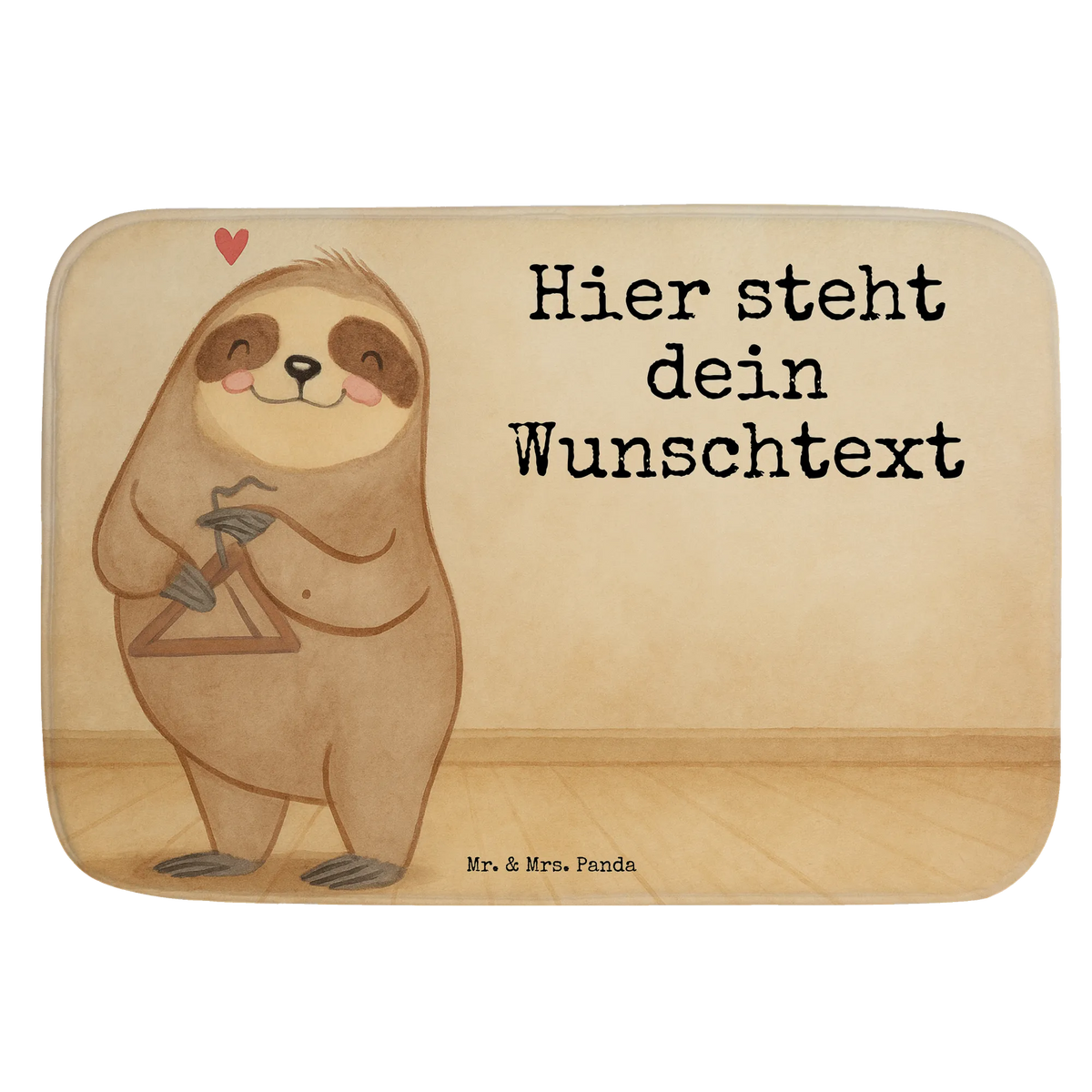 Personalised bath mat sloth Triangle Design Instruments, gifts for musicians, music enthusiasts