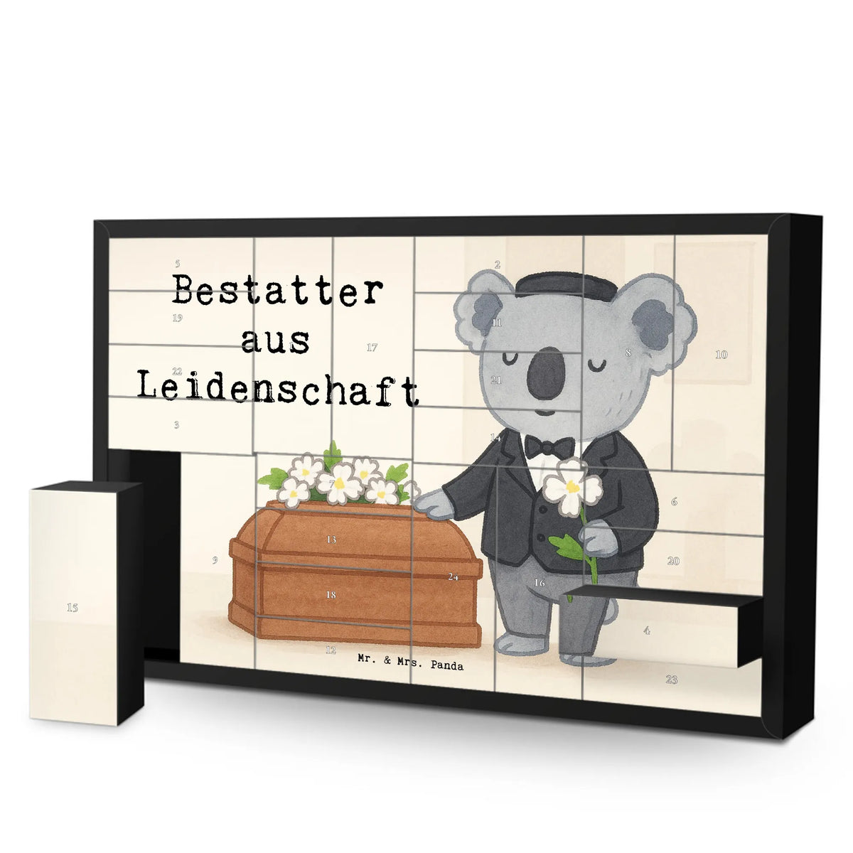 Befüllbarer Adventskalender Bestatter Leidenschaft Design