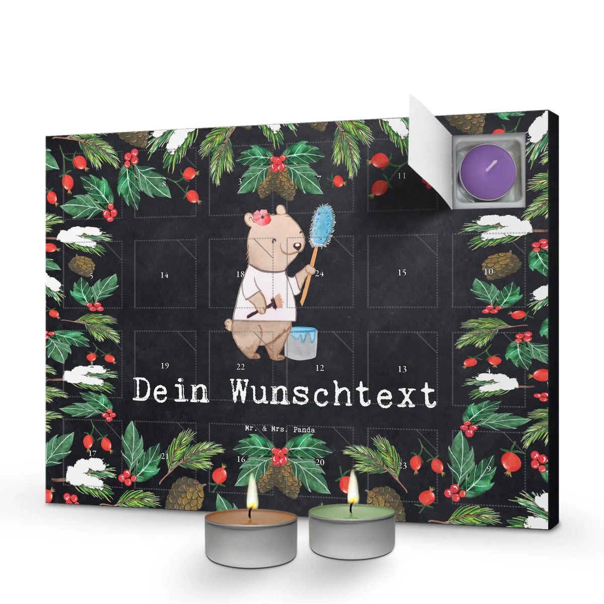Personalisierter Duftkerzen Adventskalender Malerin Leidenschaft Duftkerzen Adventskalender personalisiert, Duftkerzen Adventskalender mit Namen, Kerzen Adventskalender mit Namen, Kerzenkalender personalisiert, Adventskalender personalisiert mit Namen, Adventskalender Kerzen personalisiert, Personalisierter Kerzen Adventskalender, Personalisierter Duftkerzen Adventskalender, Kerzen Adventskalender personalisiert, Duftkalender personalisiert, Personalisierter Adventskalender Erwachsene, Adventskalender Duftkerzen personalisiert, Geschenk, Schenken, Jubiläum, Danke, Dankeschön, Beruf, Ausbildung, Abschied, Rente, Kollege, Kollegin, Arbeitskollege, Mitarbeiter, Firma, Malermeisterin, Malerbetrieb, Meisterprüfung, Maler, Gesellenprüfung
