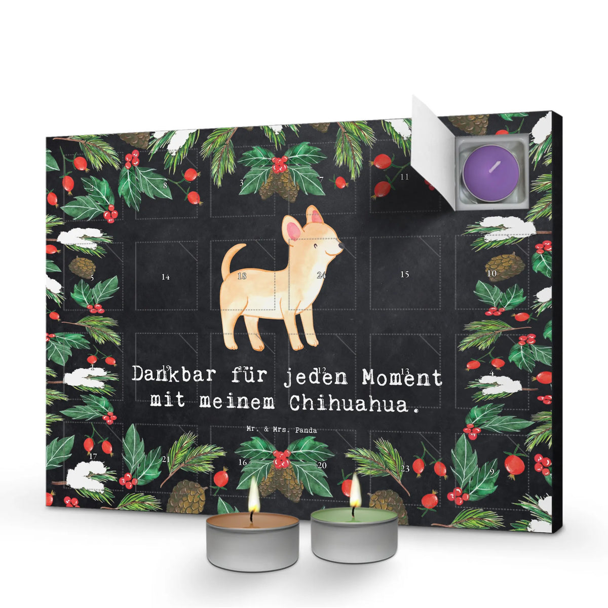 Scented candle advent calendar Chihuahua moment