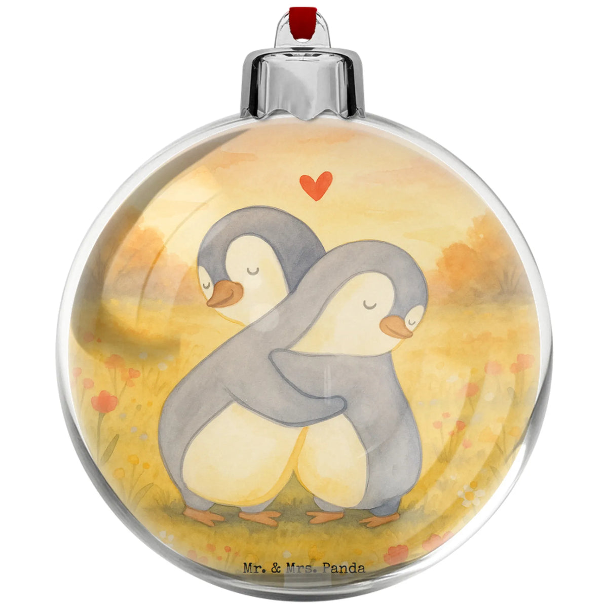 Weihnachtskugel Pinguine Kuscheln Design