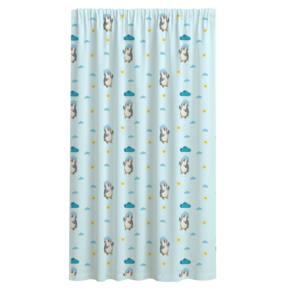 Vorhang Pinguin Duschen Muster Gardine, Vorhang Schal, Stoffvorhang, Schiebevorhang, Flächenvorhang, Gardinenschal, Vorhang, Seitenschal, Baumwollvorhang, Pinguin, Dusche, Motivation, Lebensmotto, Neuanfang, glücklich sein, Pinguine, Neustart, Duschen