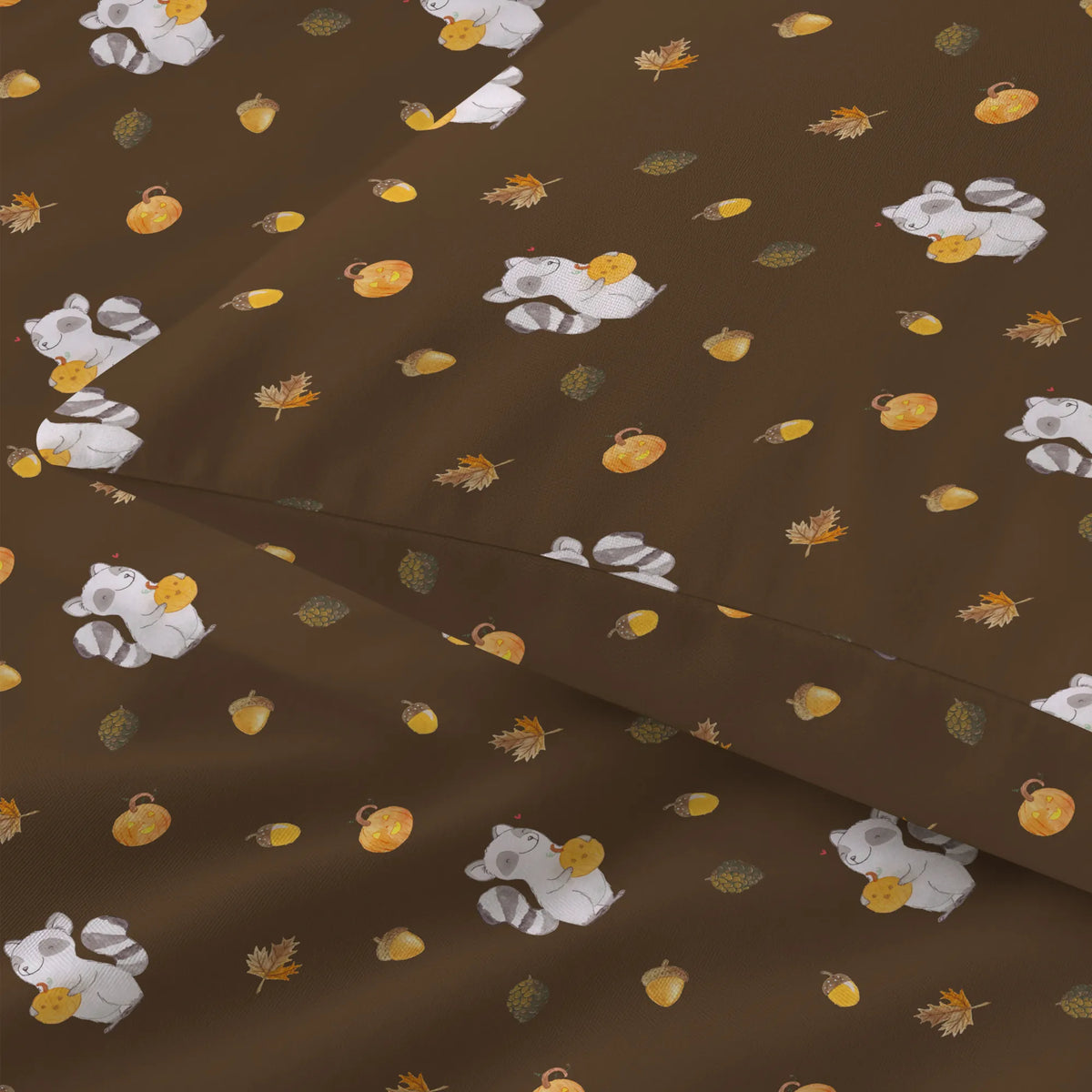 Bettwäsche Waschbär Kürbis Muster Bettwäschegarnitur, Bettwäsche Satin, Bettwäsche, Bettwäsche Set, Bettwäsche Baumwolle, Kissenbezug, Baumwoll-Satin Bettwäsche, Kissenhülle, Baumwoll Satin, Bettzeug, Kuschelbettwäsche, Bettdeckenbezug, Deckenbezug, Bettbezug, Baumwollbettwäsche, Dekoration, Geschenke, Schenken, Deko, Halloween, Martinssingen, Trick Or Treat, Kürbis, Süßes Sonst Gibt's Saures, Waschbär, Halloween Deko