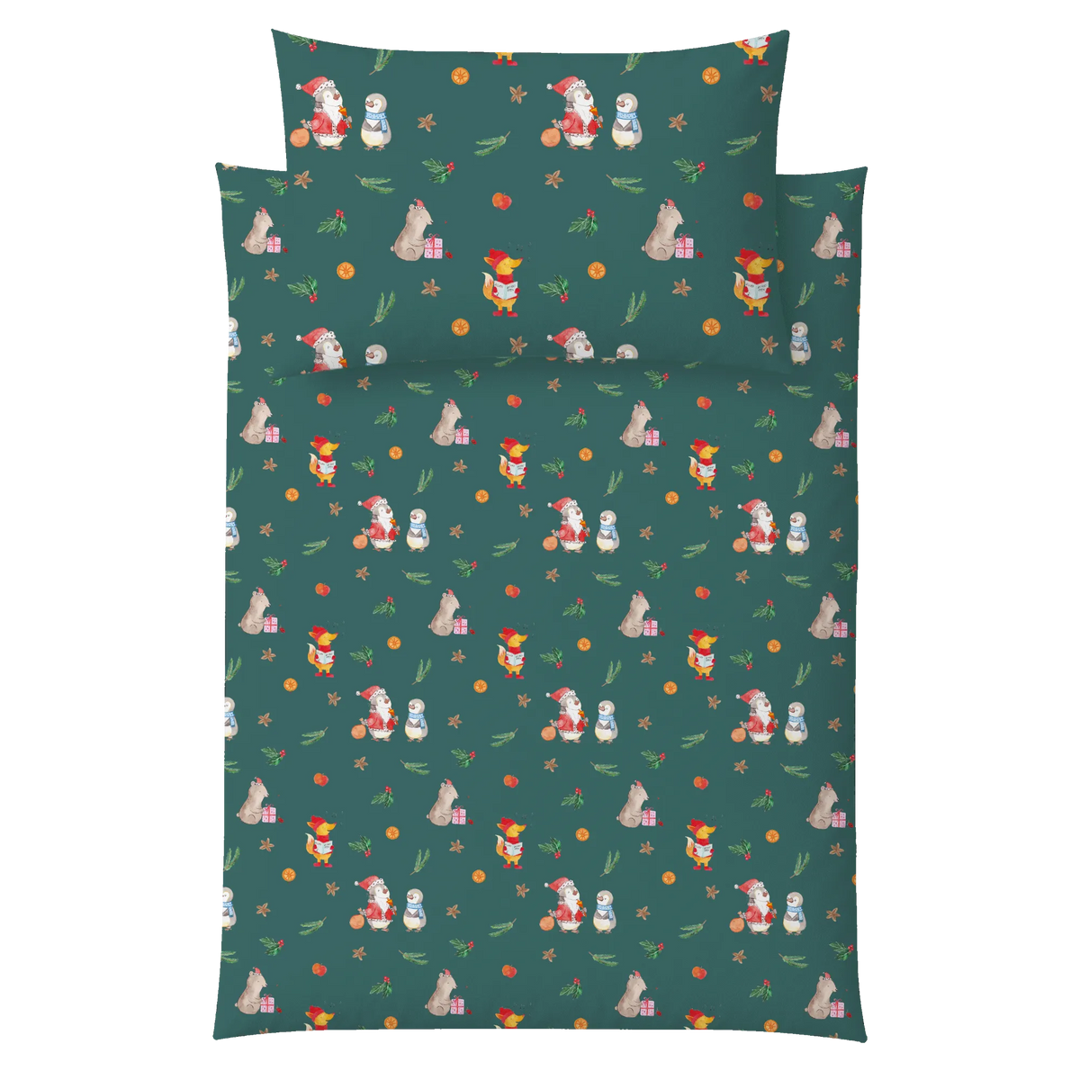Kinderbettwäsche Winter Weihnachtsfreude Muster Bettwäsche Set Kinder, Kinderbettwäsche Set, Kinder Bettset, Bettwäsche Kleinkind, Bettgarnitur Kinder, Bettwäsche für Kinder, Kinder Bettzeug, Kinder Bettwäsche, Kinderbettwäsche, Bettwäsche Kinder, Kinderbettgarnitur, Kleinkinder Bettwäsche, Weihnachten, Winter, Weihnachtsdeko, Nikolaus, Advent, Heiligabend, Wintermotiv, Weihnachtstage, Weihnachtsmann, Weihnachtszeit, Fuchs, Tannenbaum, Weihnachtsbaum