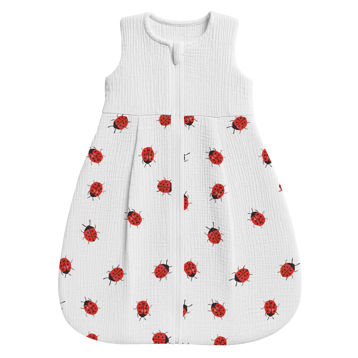 Schlafsack Baby Marienkäfer Design Muster Schlafsack Baby, Babyschlafsack, Marienkäfer, Muster, Niedlich, Aquarell, Verspielt, Grüne Punkte