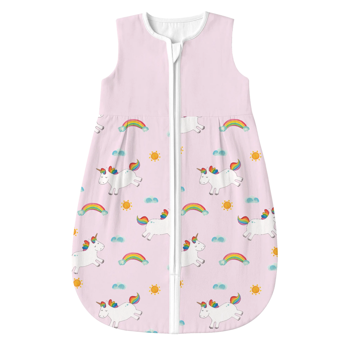 Schlafsack Baby Einhorn Happy Muster Schlafsack Baby, Babyschlafsack, Einhörner, Einhorn Deko, Einhorn, Unicorn, Lächeln, glücklich, Fröhlich, Lachen, Spaß, Lebensfreude, Spannend, Freude, Witzig