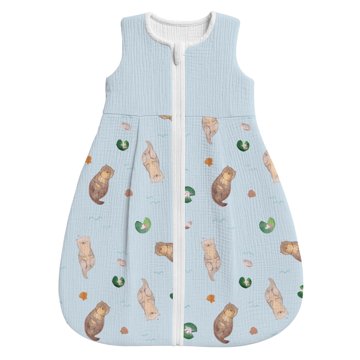 Schlafsack Baby Otter Muschel Muster Babyschlafsack, Schlafsack Baby, Otter, Seeotter, Fischotter, Motivation, Büro, Träumen, Otterliebe, Tagträumen, Grübeln