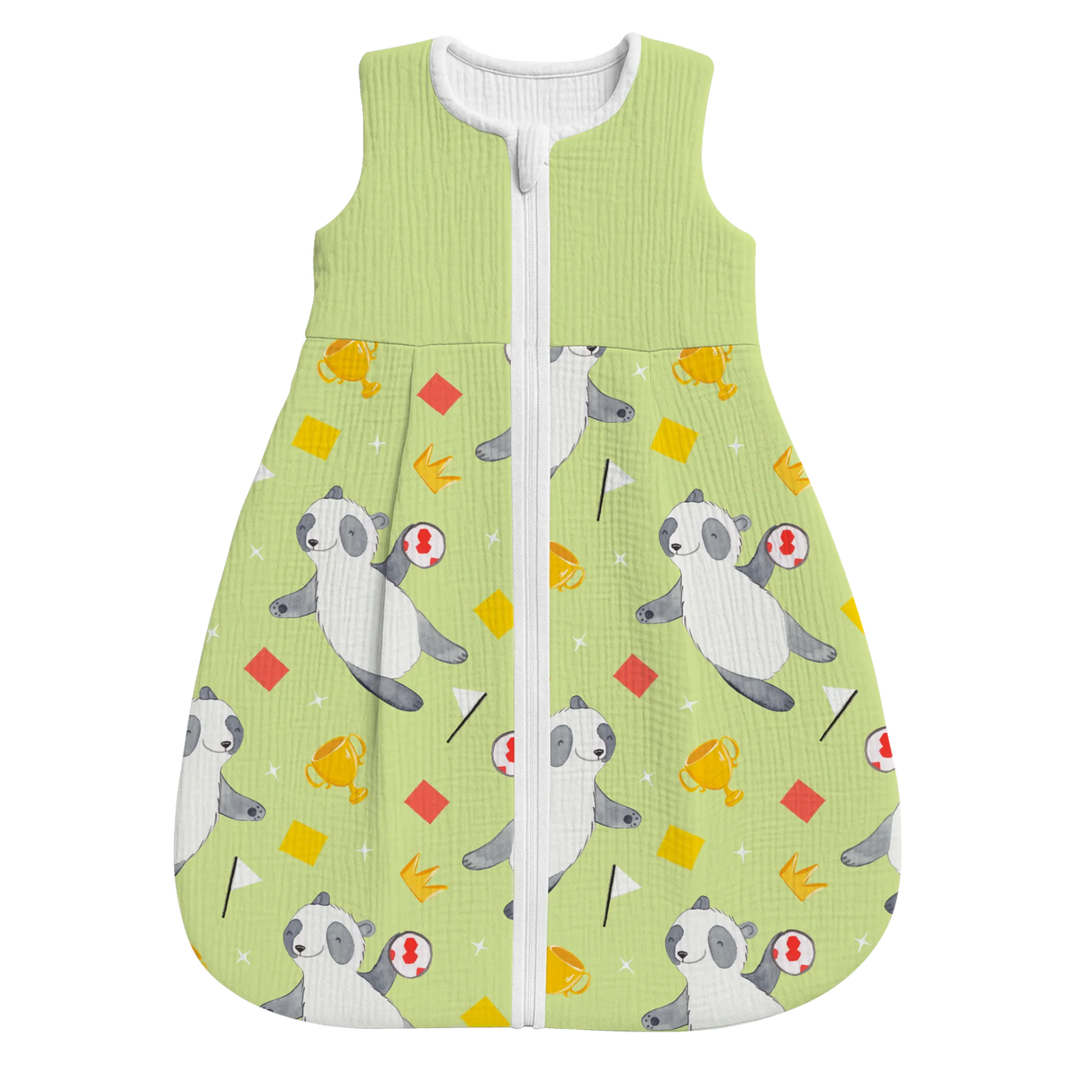Schlafsack Baby Panda Handball spielen Muster Babyschlafsack, Schlafsack Baby, Geschenk, Sport, Sportart, Hobby, Schenken, Danke, Dankeschön, Auszeichnung, Gewinn, Sportler, Handball Turnier, Handball spielen, Handball Verein, Handball Club